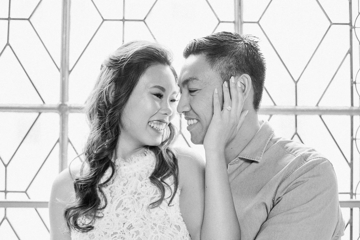 Megan and Michael’s engagement session in San Francisco City Hall.