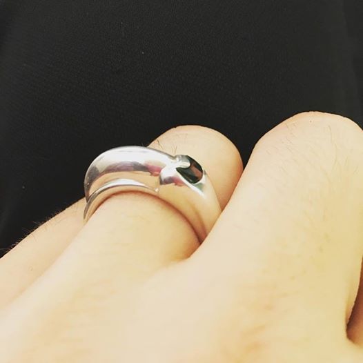 My ring, designed by my fiancee Vanessa.