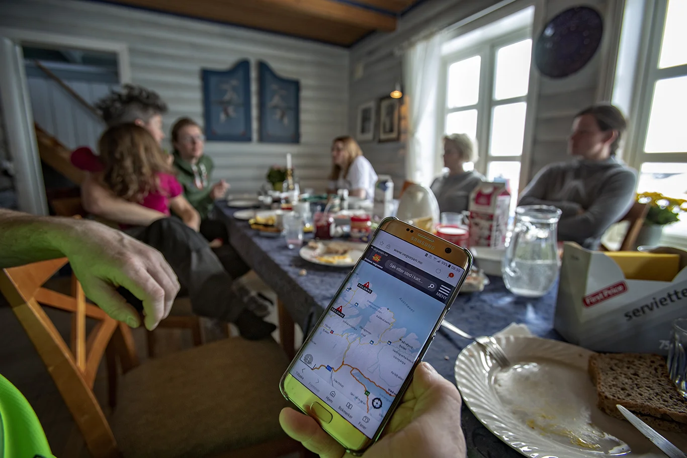 Vær og føreforhold sjekkes ved frokost.