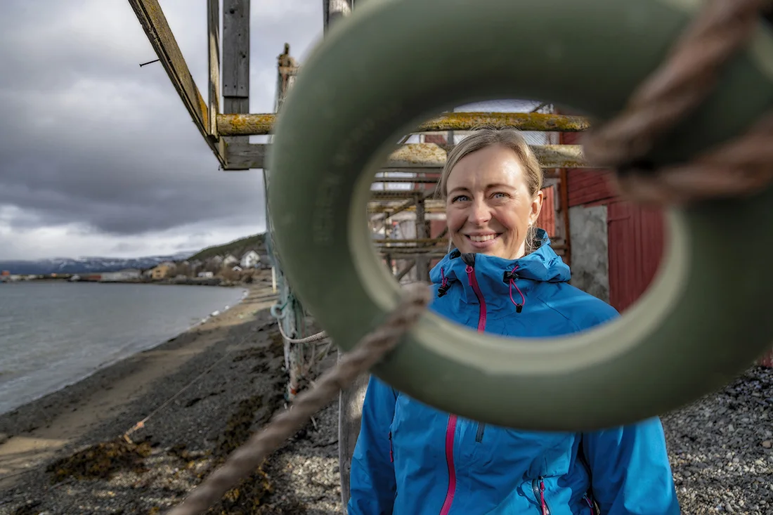 Alta har vært en fin livbøye for Camilla Larsen Strand. Klimaet er tørt, og våren kommer sent. Dette bildet er tatt i mai, og dagen etter var det hvitt på bakken.