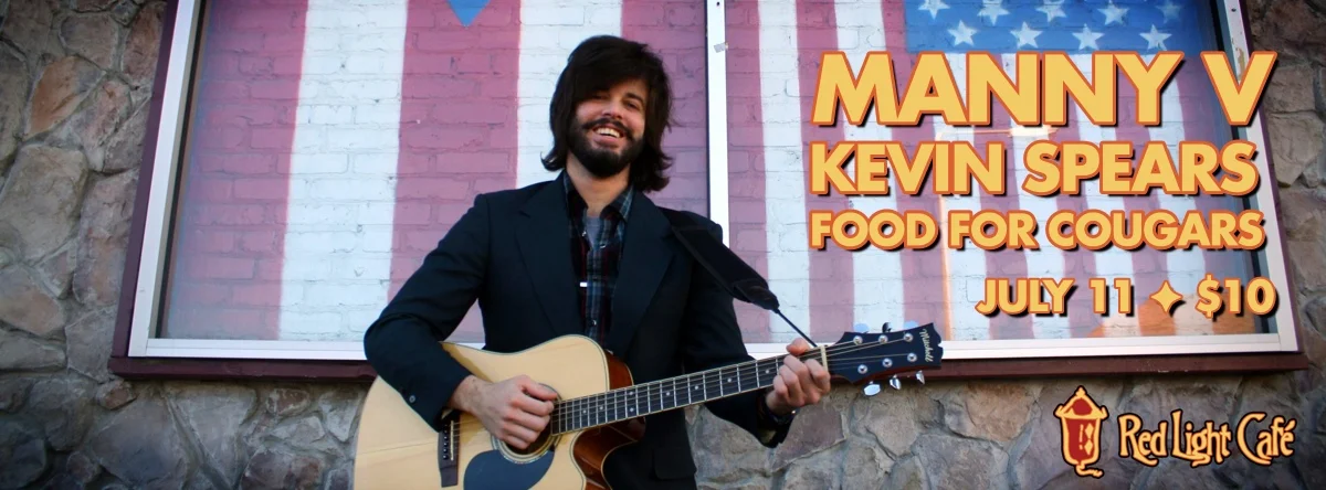 Manny V + Kevin Spears (KalimbaMan) + Food for Cougars — July 11, 2014 — Red Light Café, Atlanta, GA