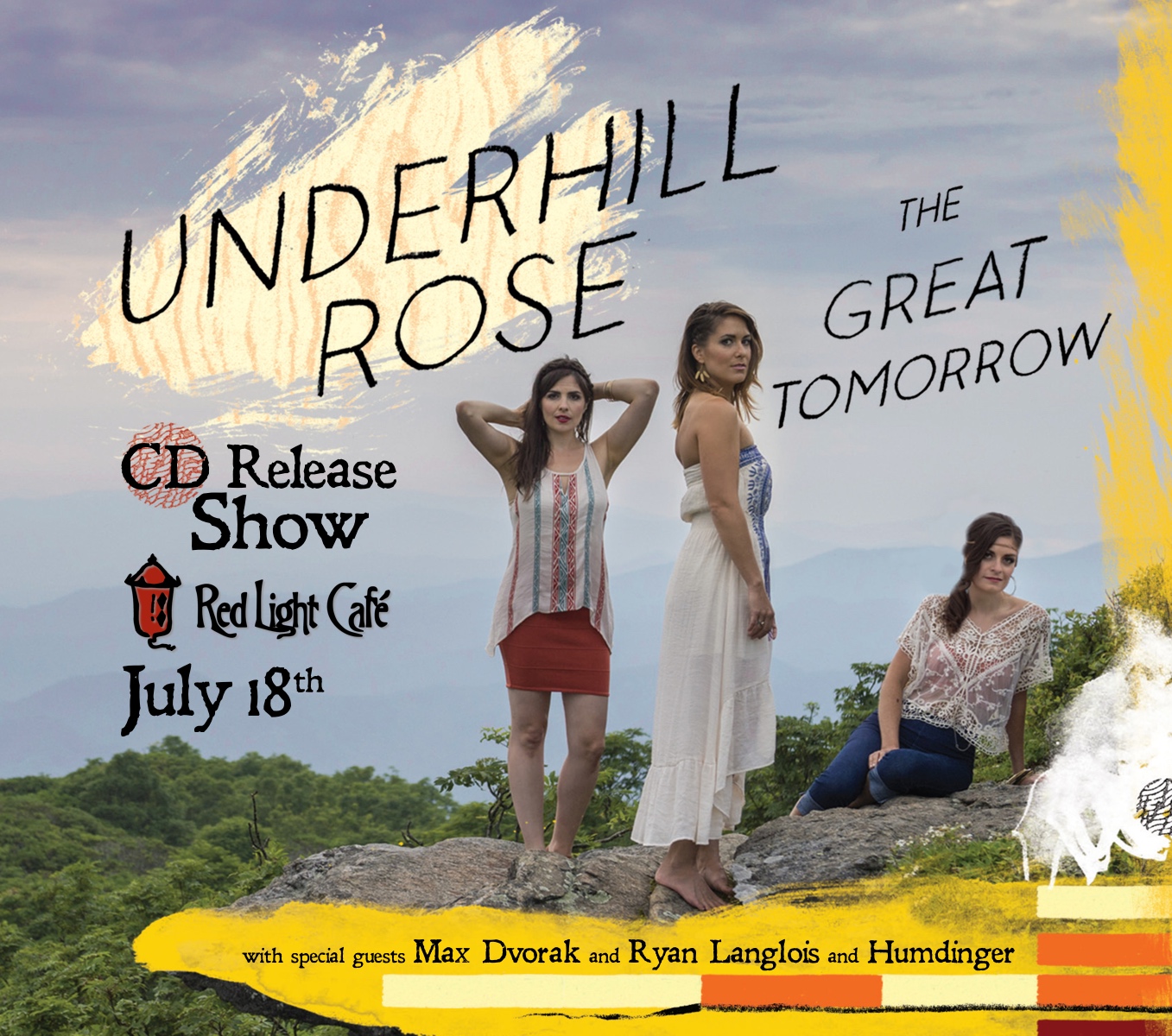 Underhill Rose CD RELEASE SHOW w/ Max Dvorak + Ryan Langlois + Humdinger — July 18, 2015 — Red Light Café, Atlanta, GA