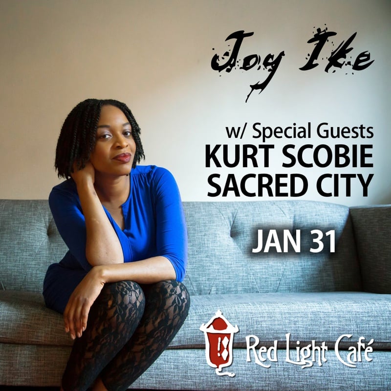 Joy Ike w/ Sacred City & Kurt Scobie — January 31, 2016 — Red Light Café, Atlanta, GA