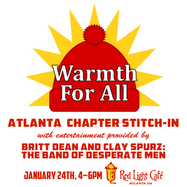 Warmth For All Atlanta Chapter Stitch-In — January 24, 2016 — Red Light Café, Atlanta, GA