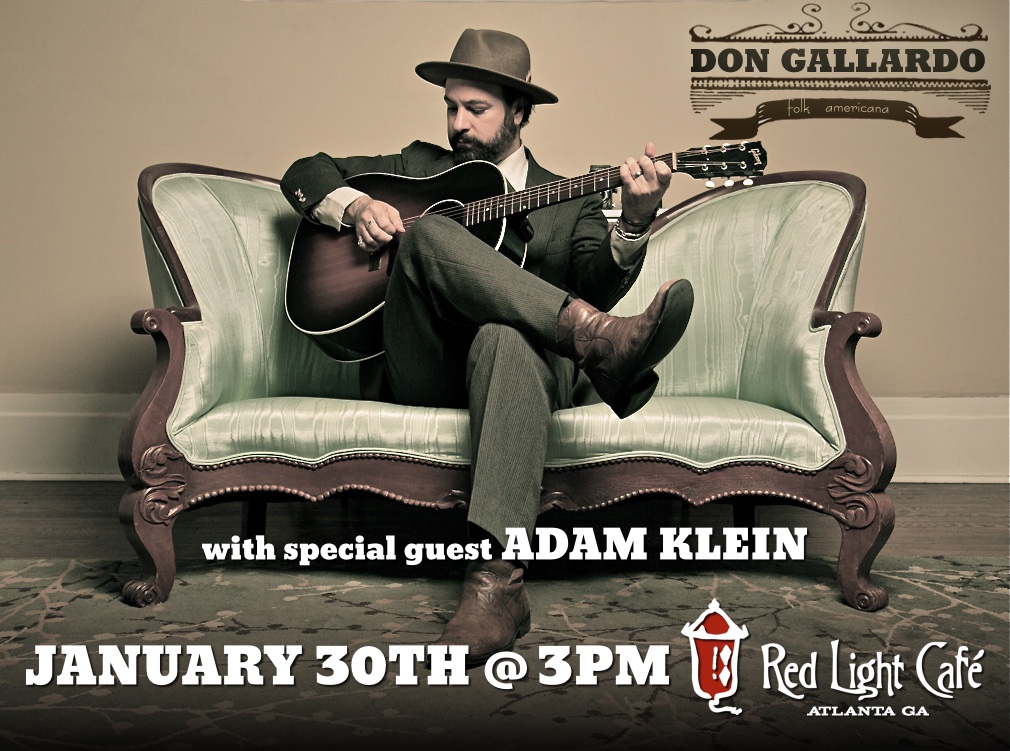Don Gallardo (Acoustic Trio) — January 30, 2016 — Red Light Café, Atlanta, GA