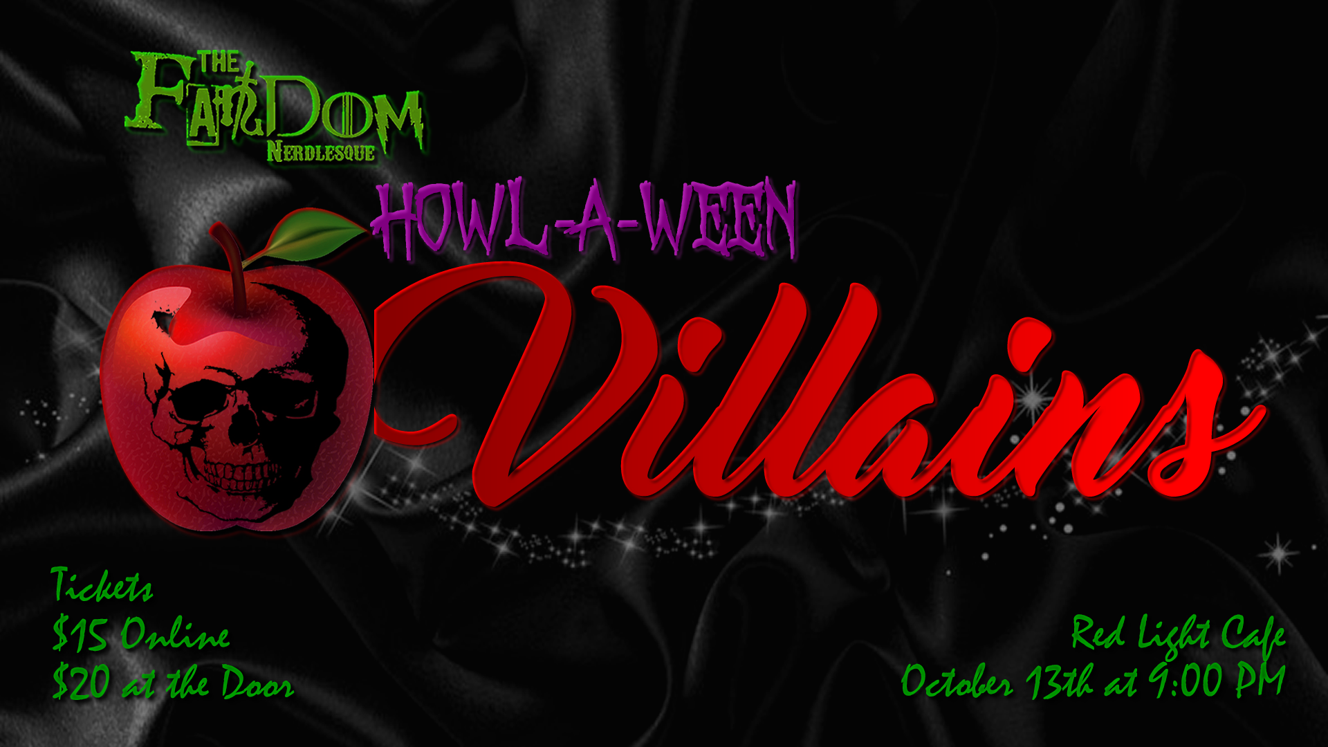 The Fandom Nerdlesque's Howl-a-Ween: Villains — October 13, 2018 — Red Light Café, Atlanta, GA