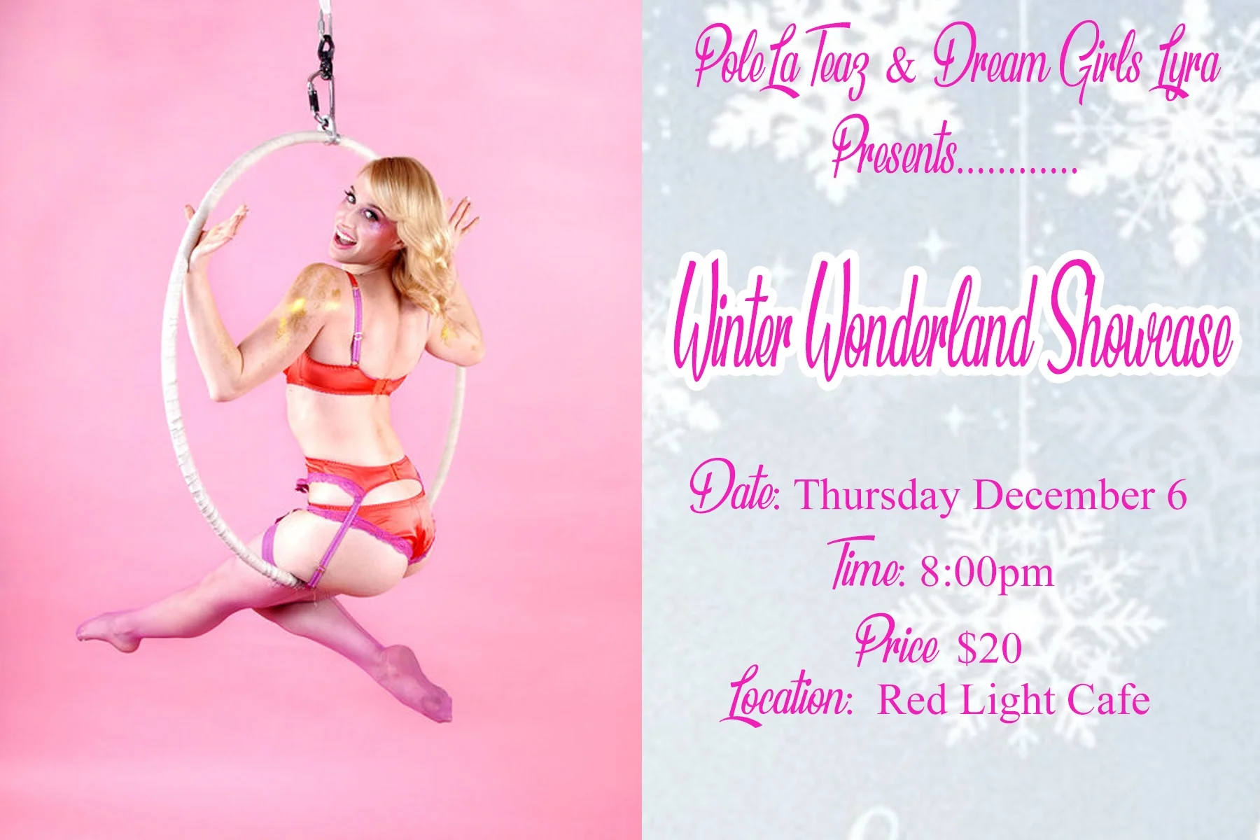 Winter Wonderland Lyra & Sensual Dance Holiday Showcase — December 6, 2018 — Red Light Café, Atlanta, GA