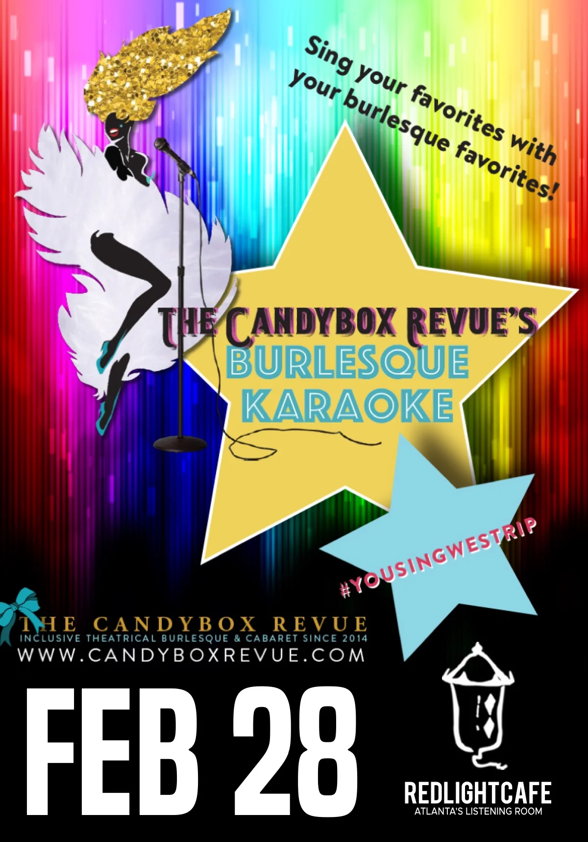 The Candybox Revue's Burlesque Karaoke — February 28, 2019 — Red Light Café, Atlanta, GA