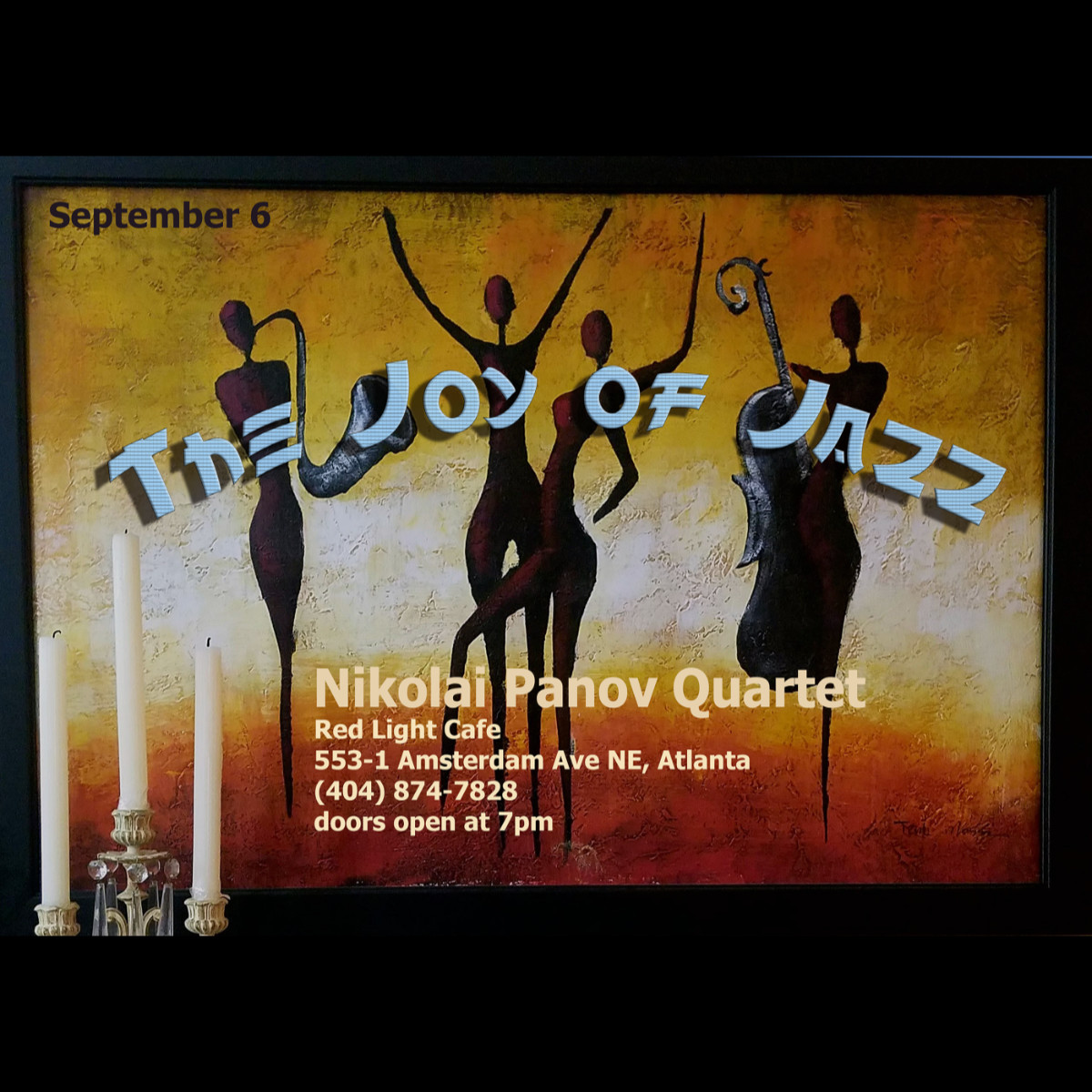 Nikolai Panov Quartet: The Joy of Jazz — September 6, 2019 — Red Light Café, Atlanta, GA