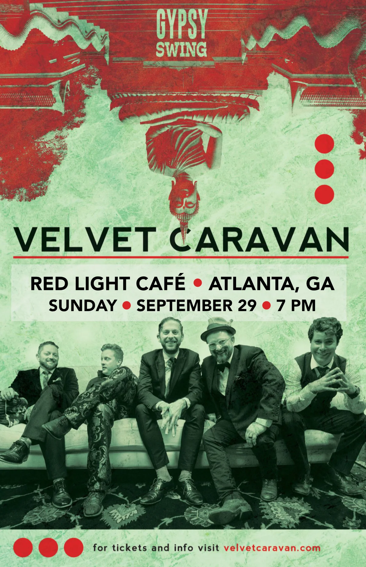 Velvet Caravan: A Sunday Evening of Gypsy Swing — September 29, 2019 — Red Light Café, Atlanta, GA
