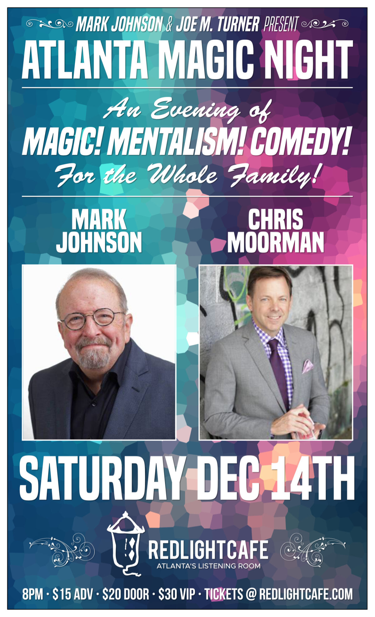 Atlanta Magic Night! w/ Mark Johnson + Chris Moorman — December 14, 2019 — Red Light Café, Atlanta, GA