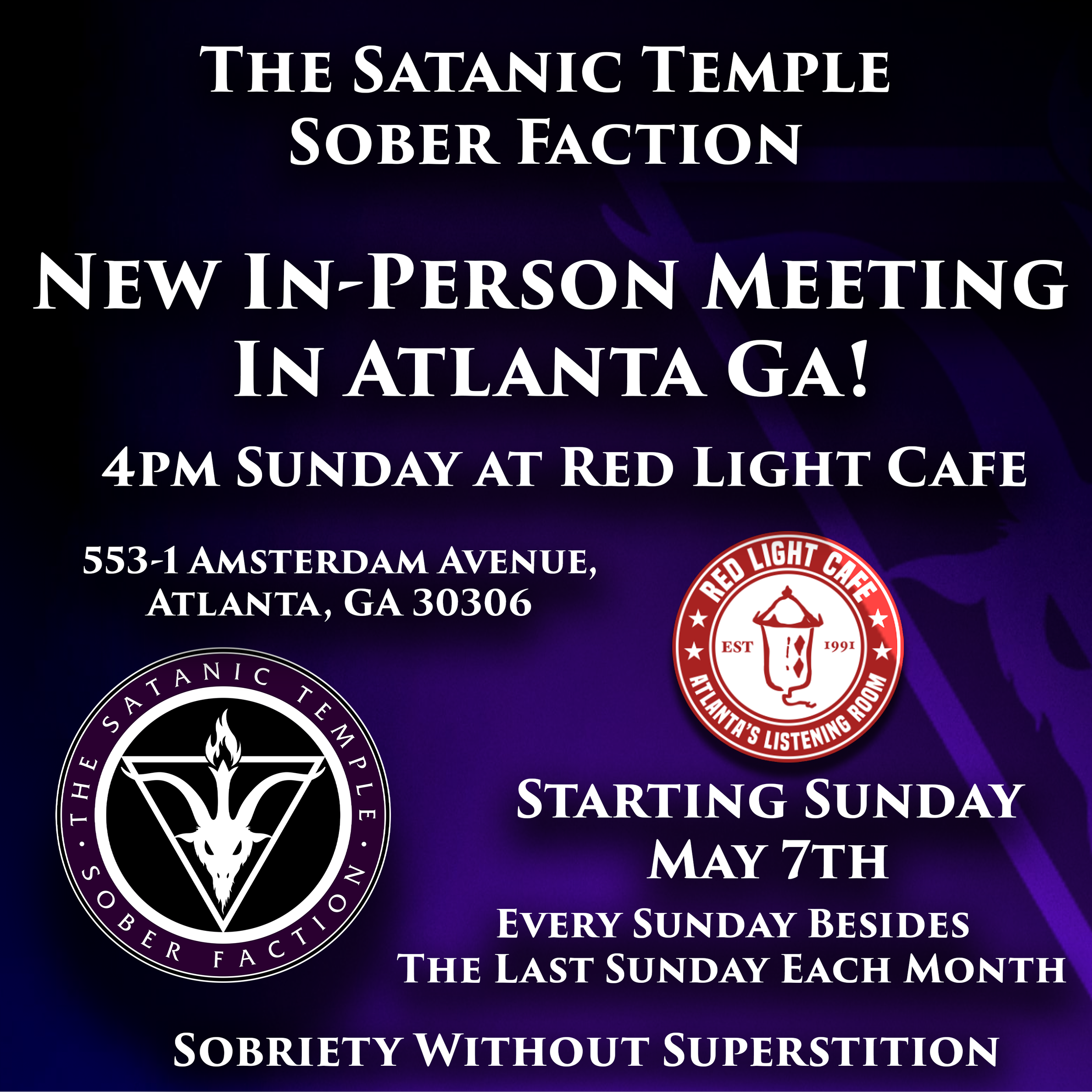 The Satanic Temple Sober Faction Meeting