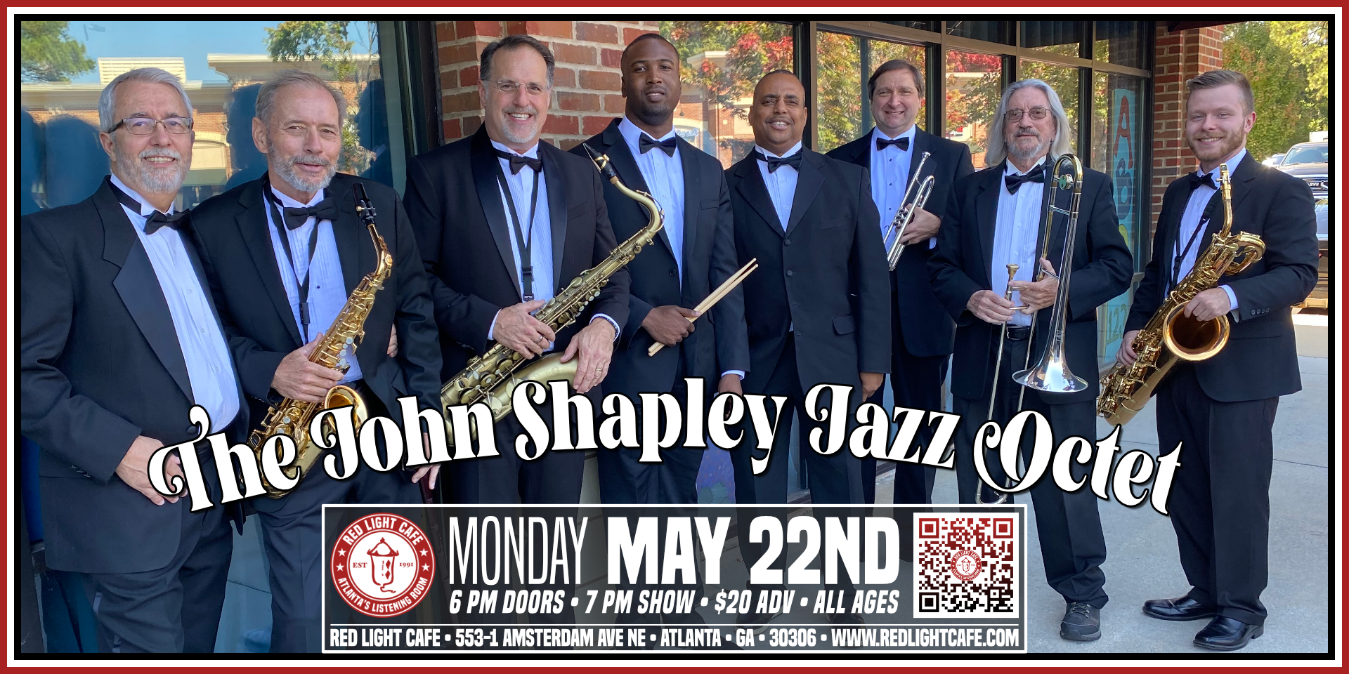 The John Shapley Jazz Octet (2nd Show) — May 22, 2023 — Red Light Café, Atlanta, GA