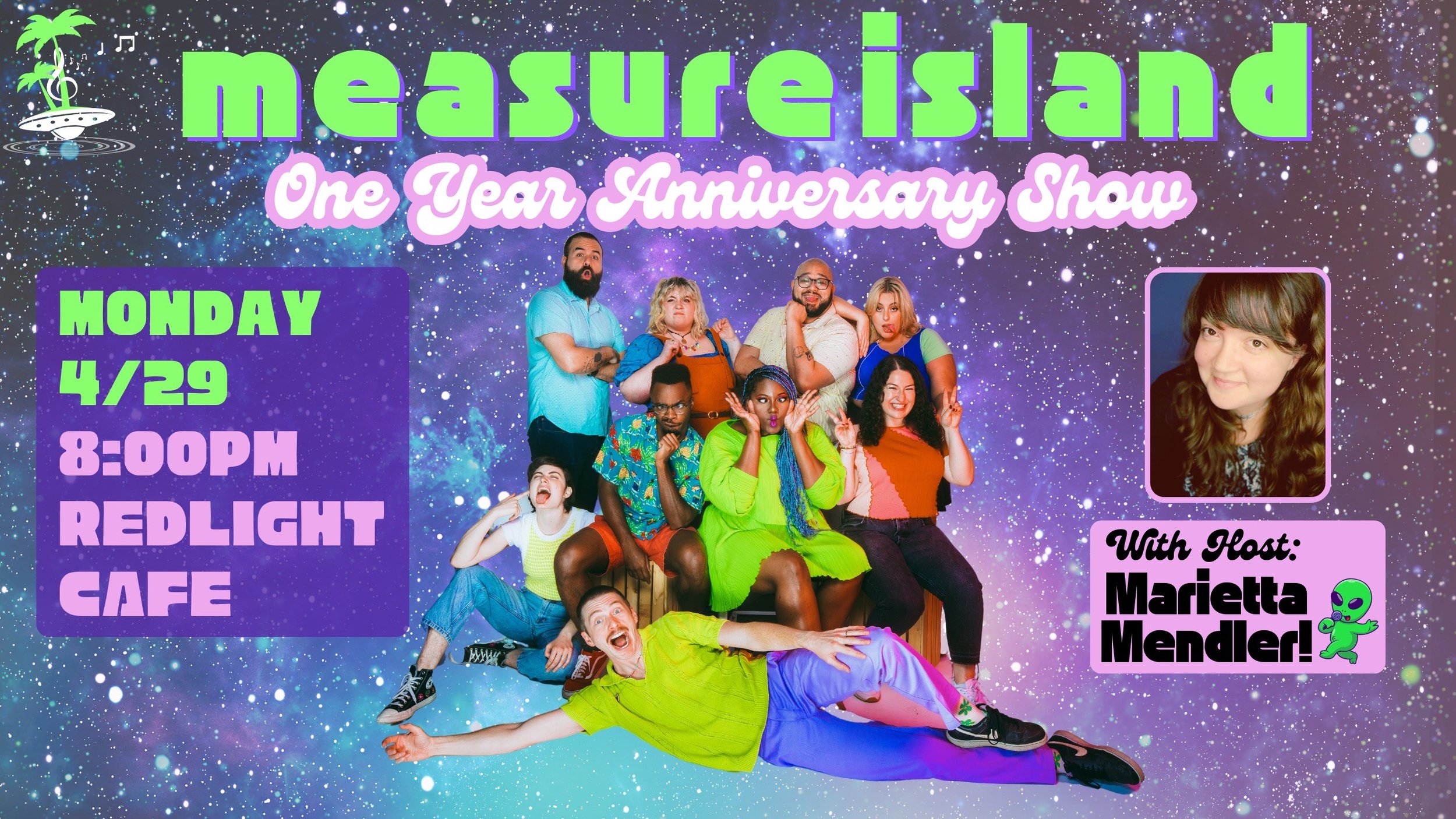 Measure Island: Completely&nbsp;Improvised Musical Comedy ANNIVERSARY SHOW! — April 29, 2024 — Red Light Café, Atlanta, GA