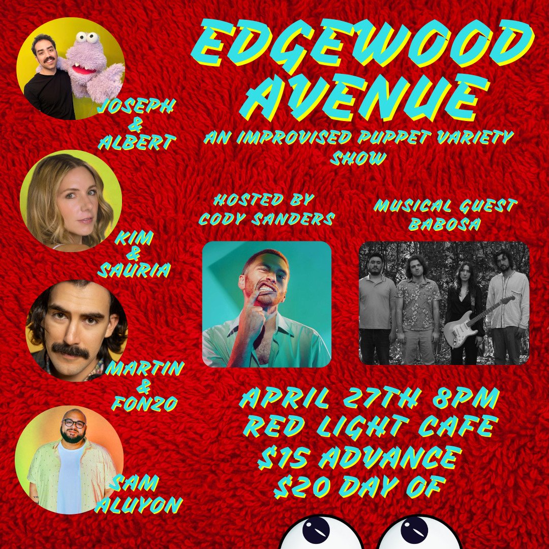 Edgewood Avenue: An Improvised Puppet Variety Show — April 27, 2024 — Red Light Café, Atlanta, GA