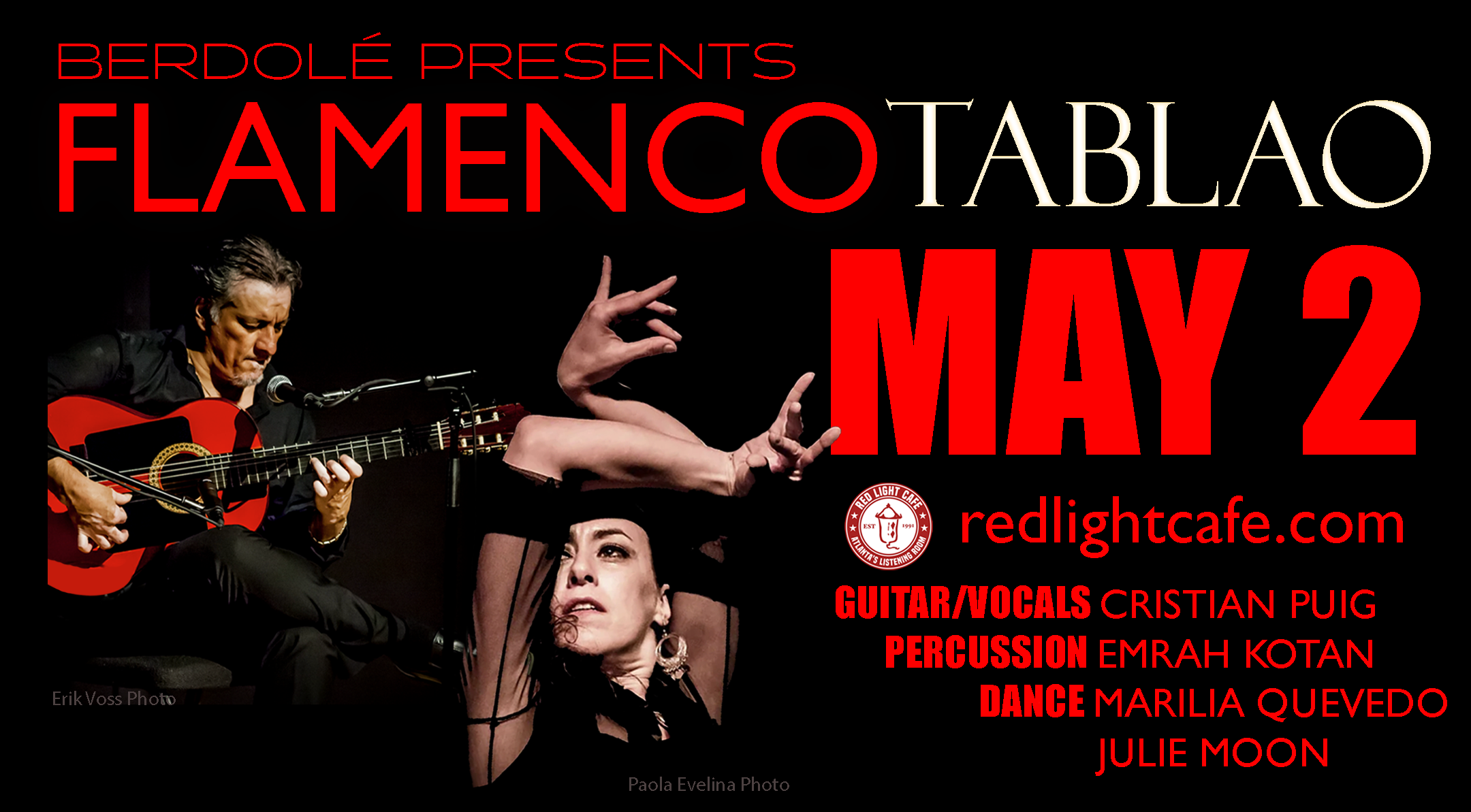 Berdolé presents FLAMENCO TABLAO — May 2, 2024 — Red Light Café, Atlanta, GA