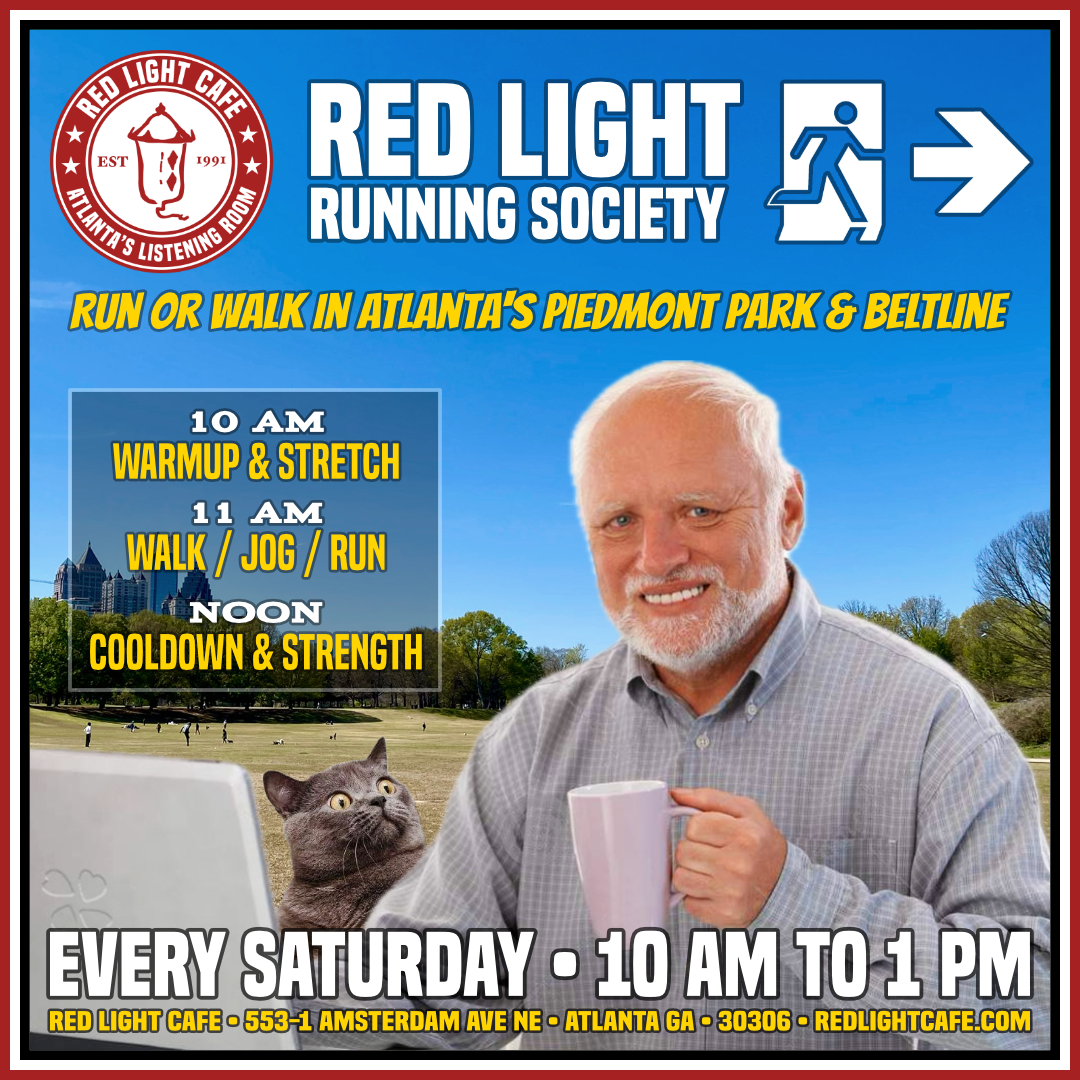 Red Light Running Society: Run or Walk (and more!) Every SATURDAY — Red Light Café, Atlanta, GA