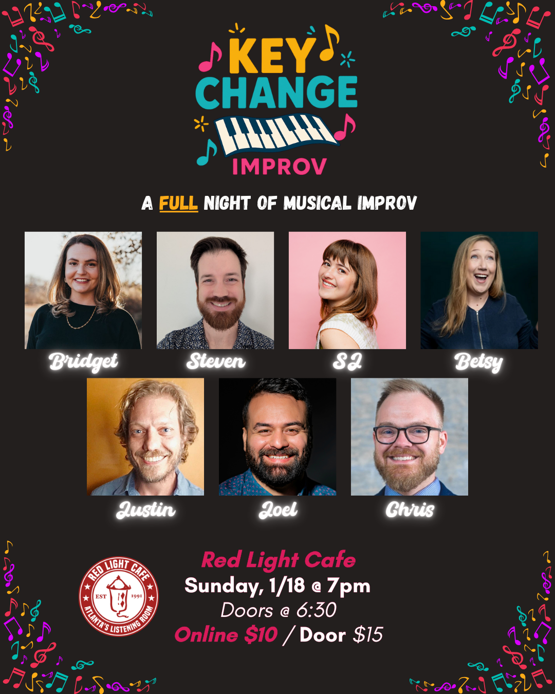 Key Change Musical Improv — January 18, 2026— Red Light Café, Atlanta, GA