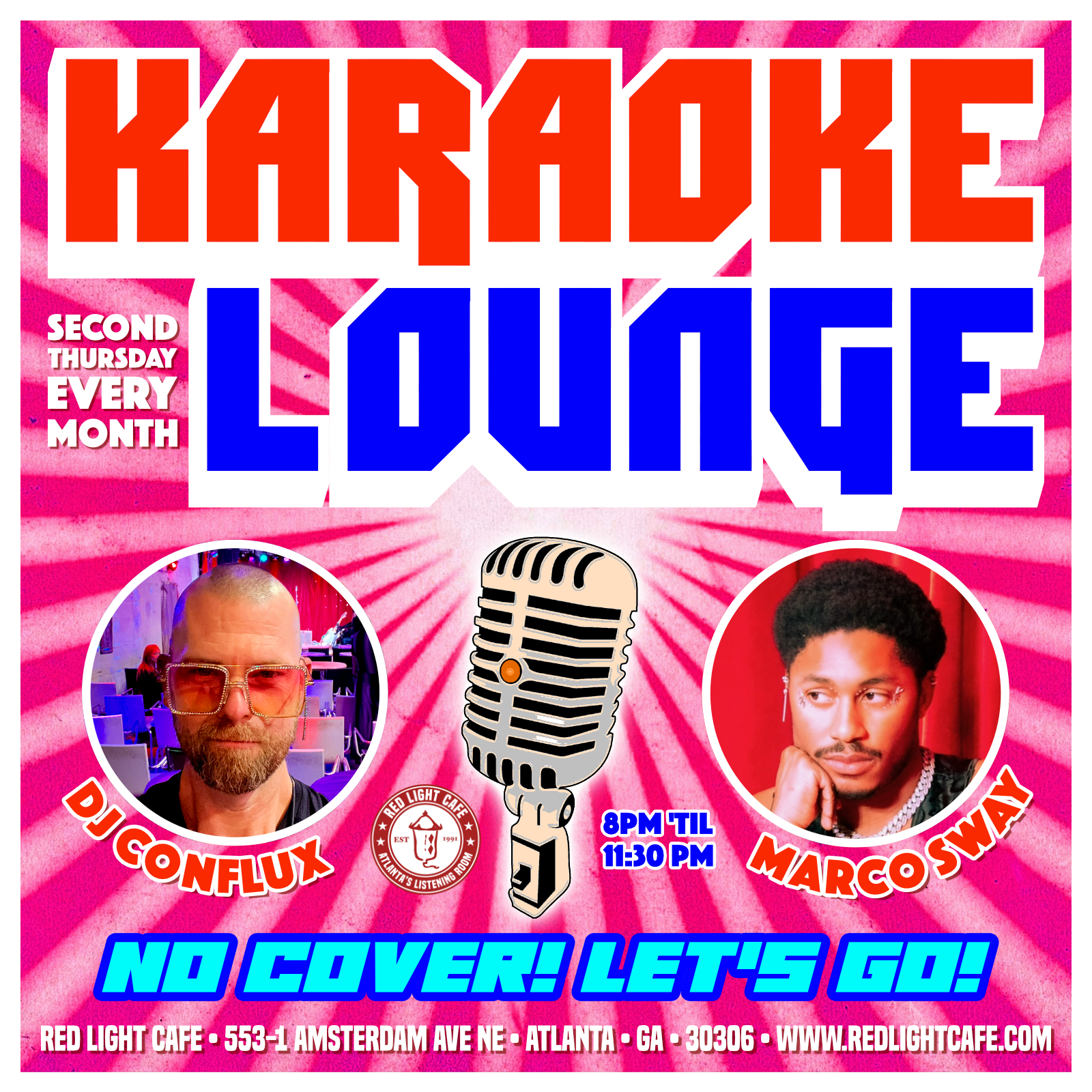 KARAOKE LOUNGE (No Cover!) — 2nd Thursday Every Month