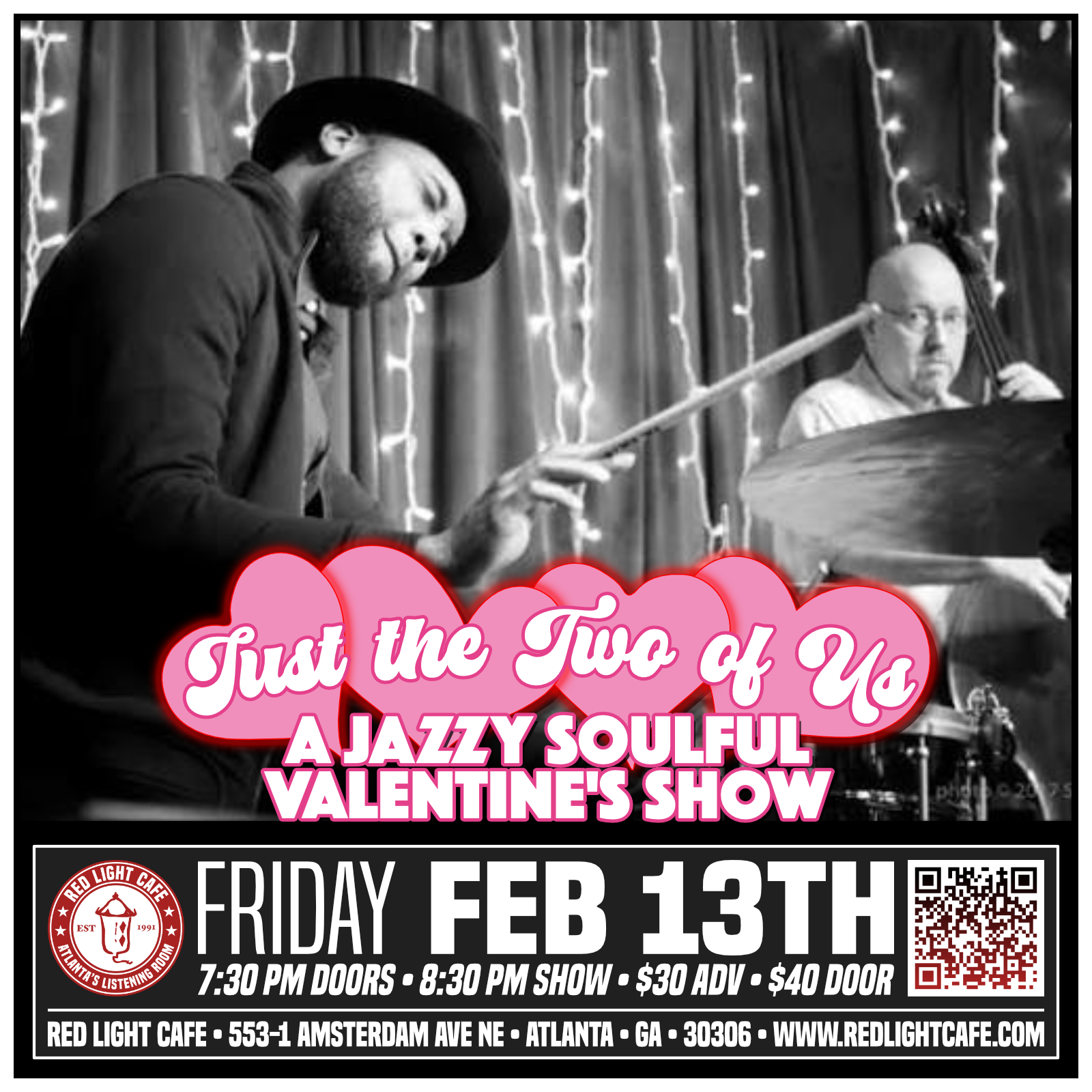 Just the Two of Us - Cleveland &amp; Vinnie present a Jazzy Soulful Valentine’s Day — February 13, 2026 — Red Light Café, Atlanta, GA —&nbsp;Che