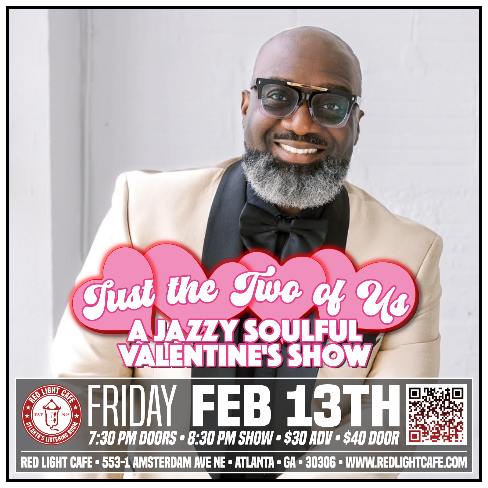 Just the Two of Us - Cleveland &amp; Vinnie present a Jazzy Soulful Valentine’s Day — February 13, 2026 — Red Light Café, Atlanta, GA — Cleveland