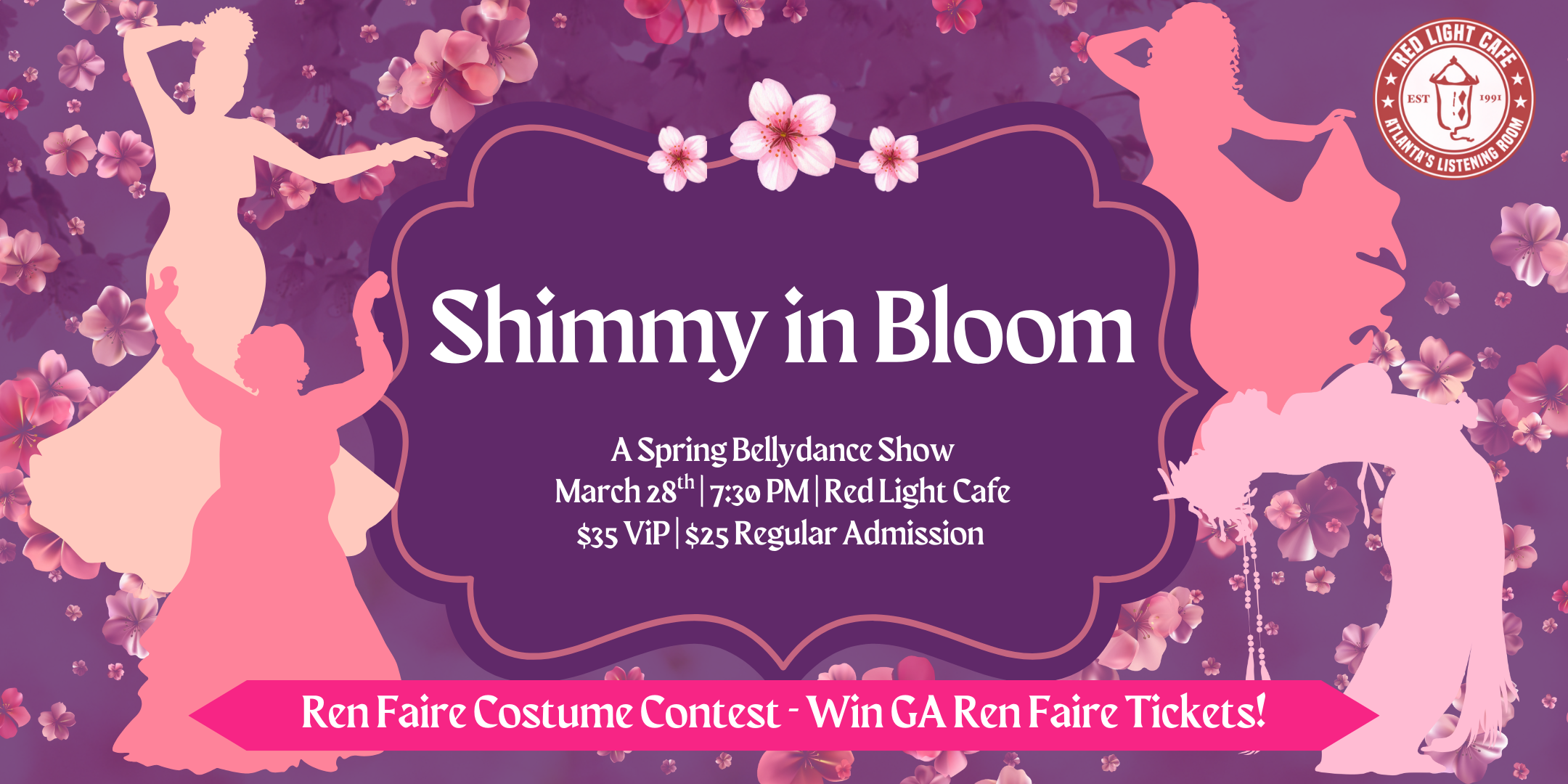 Shimmy In Bloom: A Spring Bellydance Show — March 28, 2026 — Red Light Café, Atlanta, GA