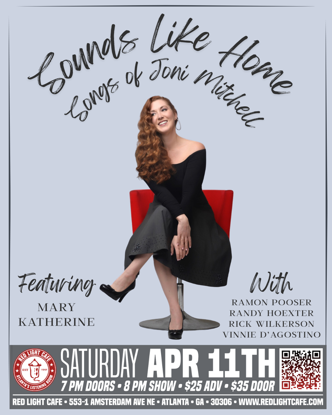 Sounds Like Home: Songs of Joni Mitchell — April 11, 2026 — Red Light Café, Atlanta, GA