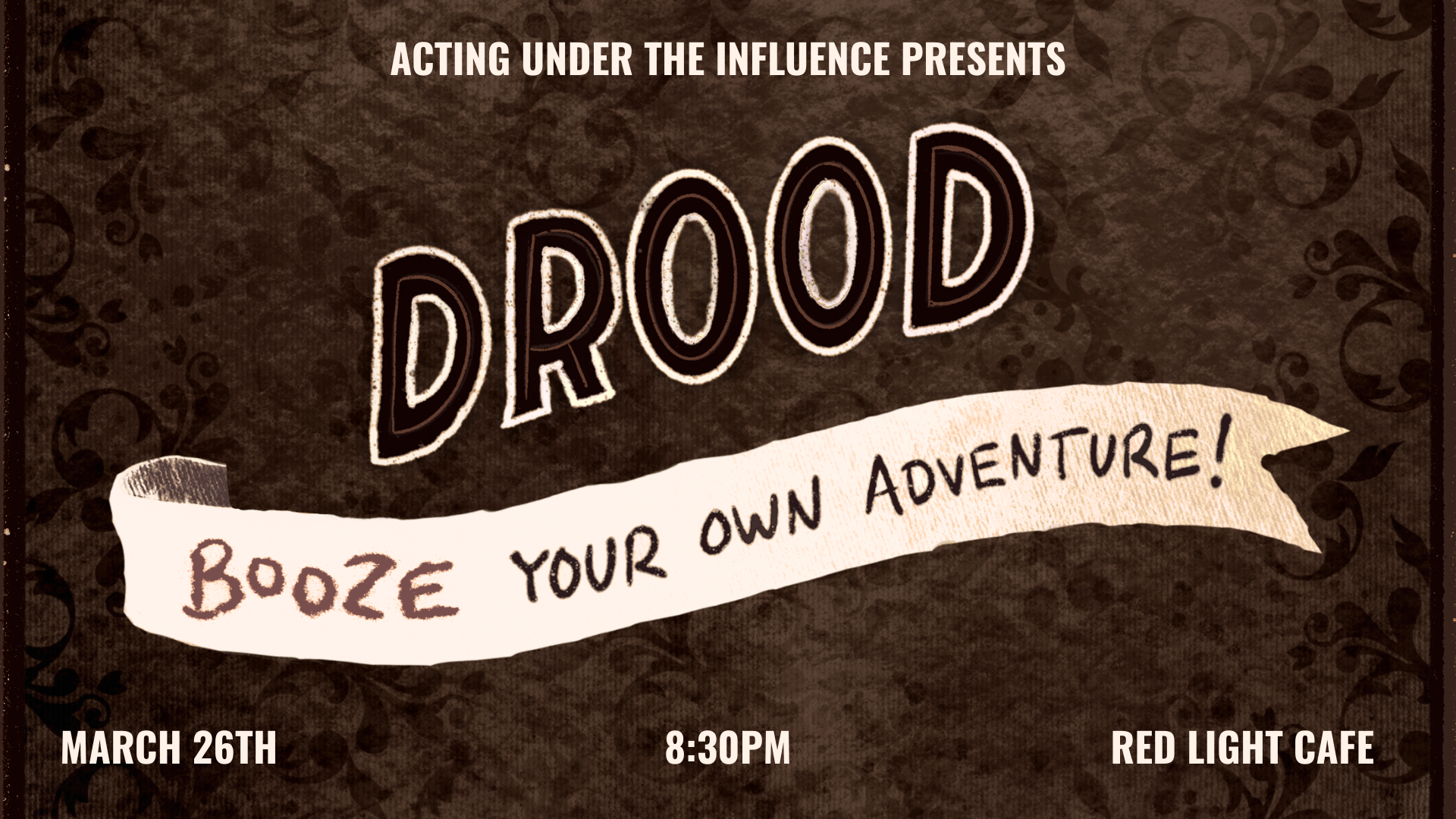 “Drood: Booze Your Own Adventure” by Acting Under the Influence — March 26, 2026 — Red Light Café, Atlanta, GA