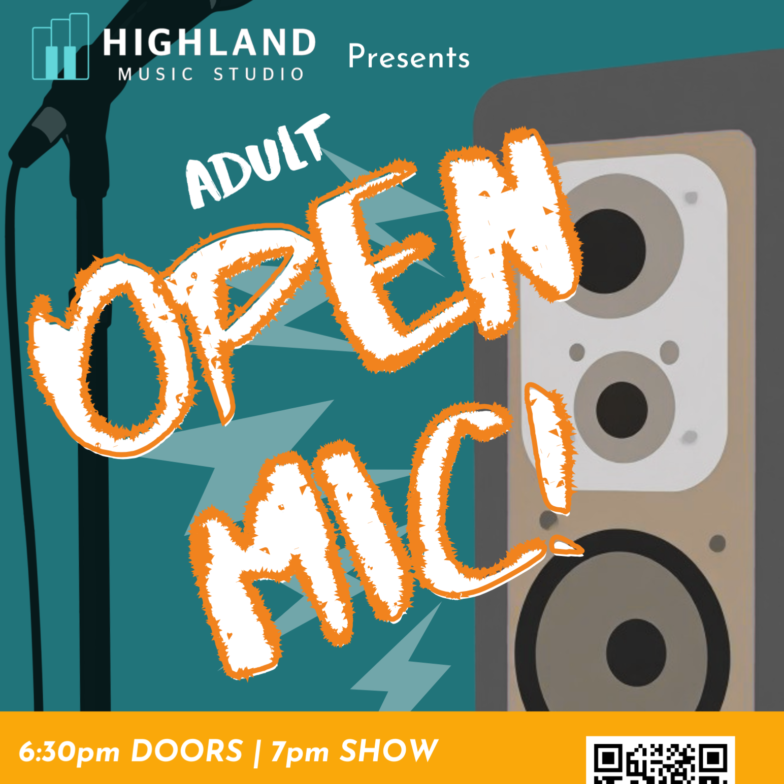 Highland Music Studio Adult Open Mic