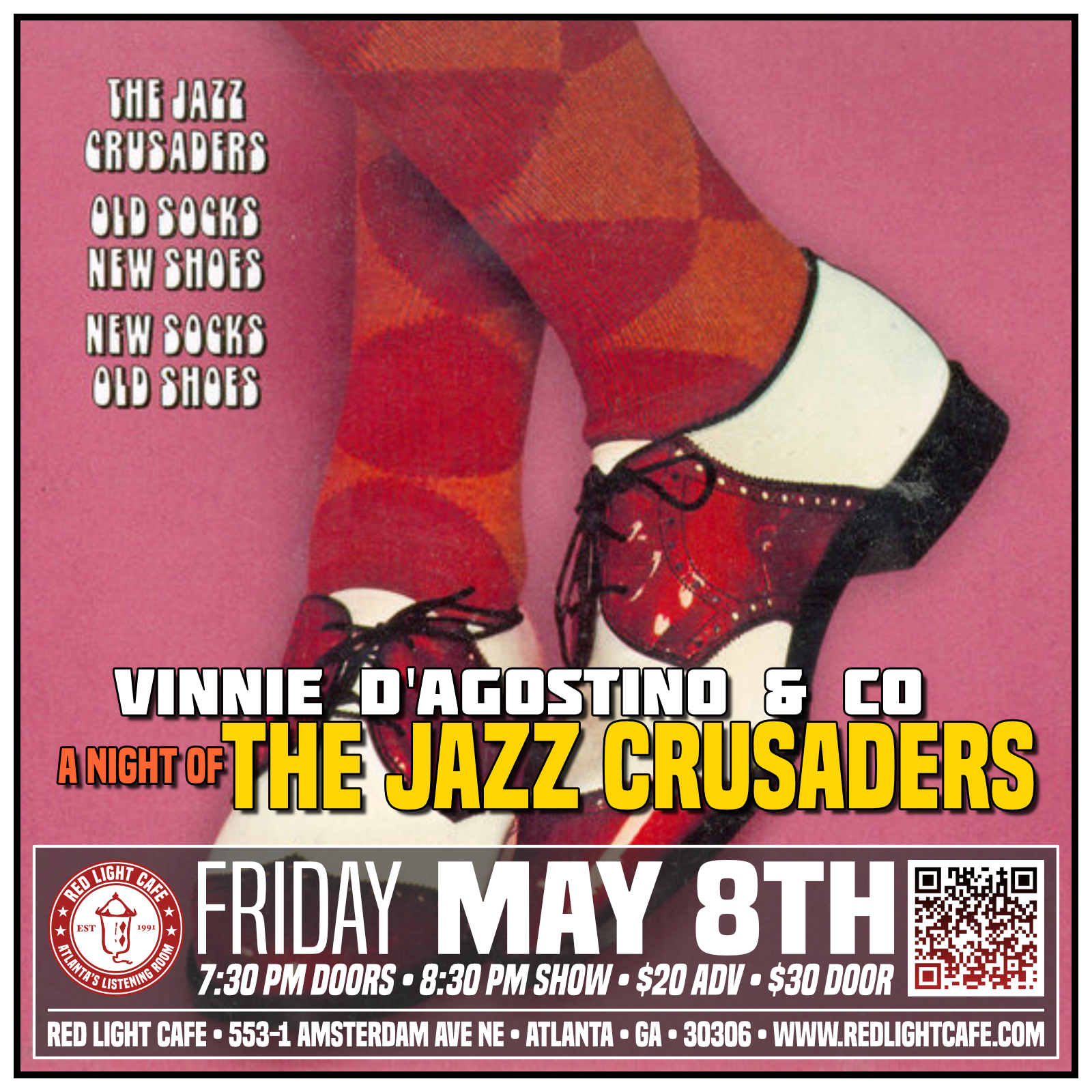 Vinnie D. &amp; Co. - Night of the Jazz Crusaders&nbsp; — May 8, 2026 — Red Light Café, Atlanta, GA