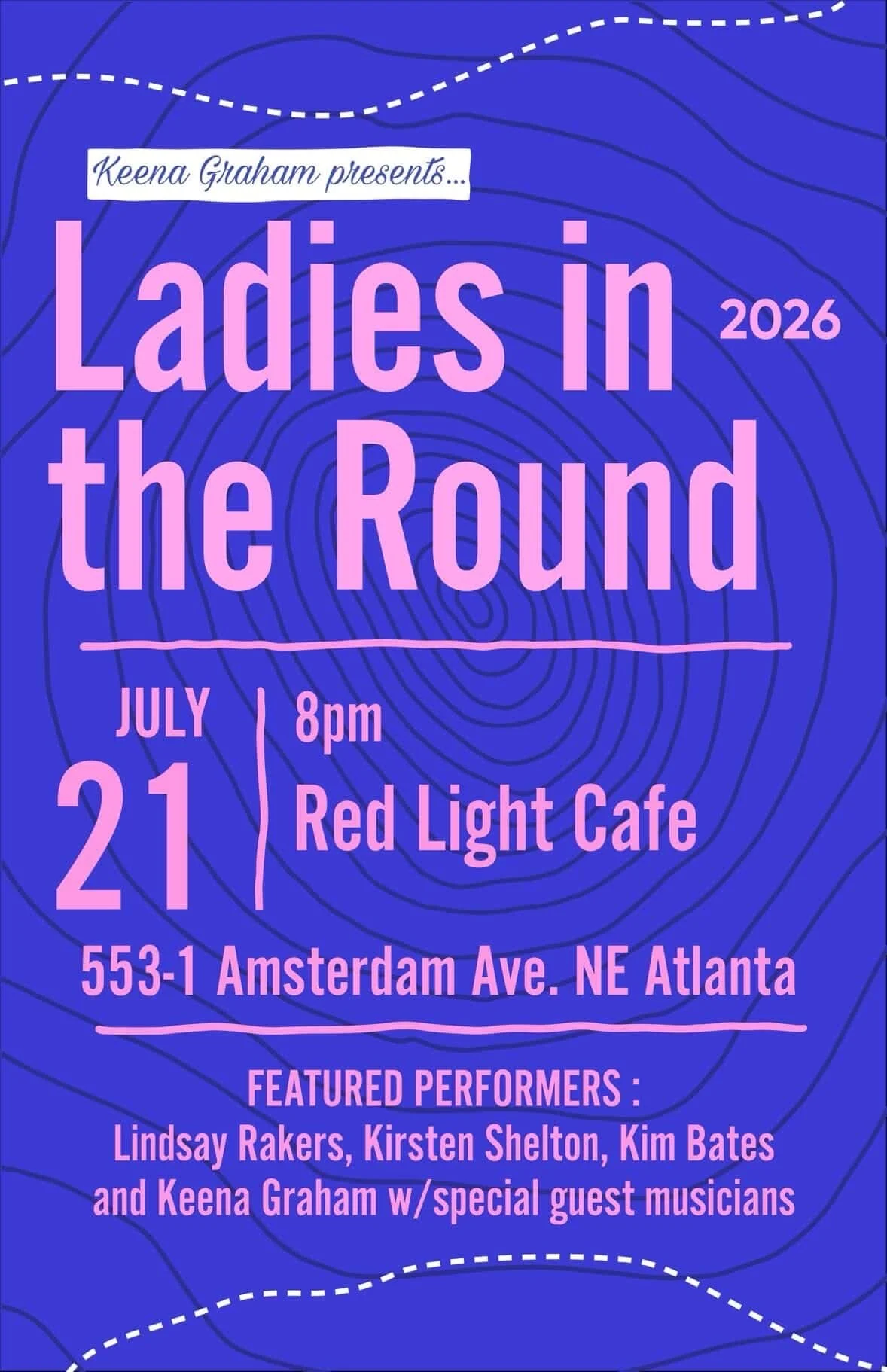 Keena Graham presents Ladies in the Round '26 — July 21, 2026 — Red Light Café, Atlanta, GA