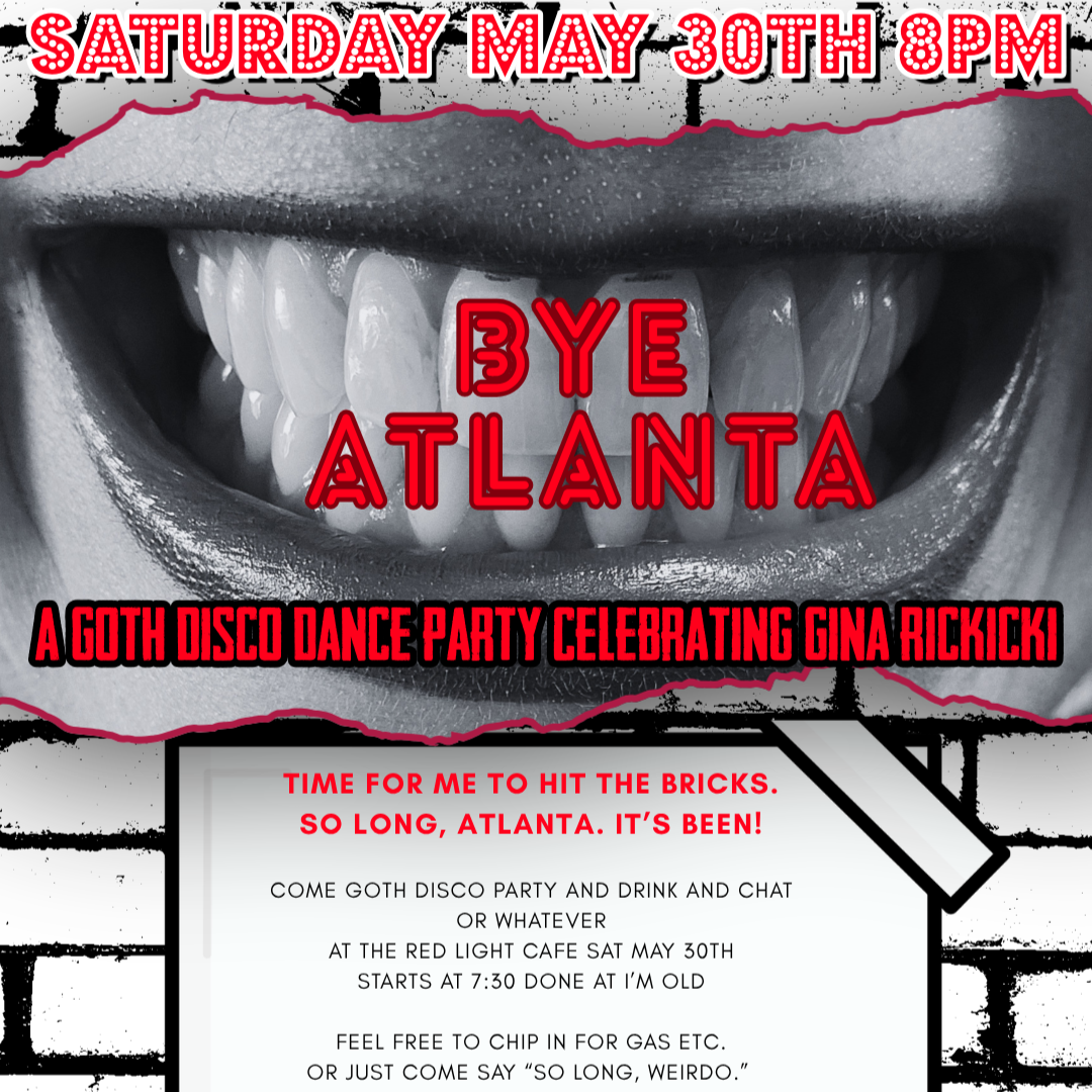 Goth Disco Dance Party Celebrating Gina Rickicki