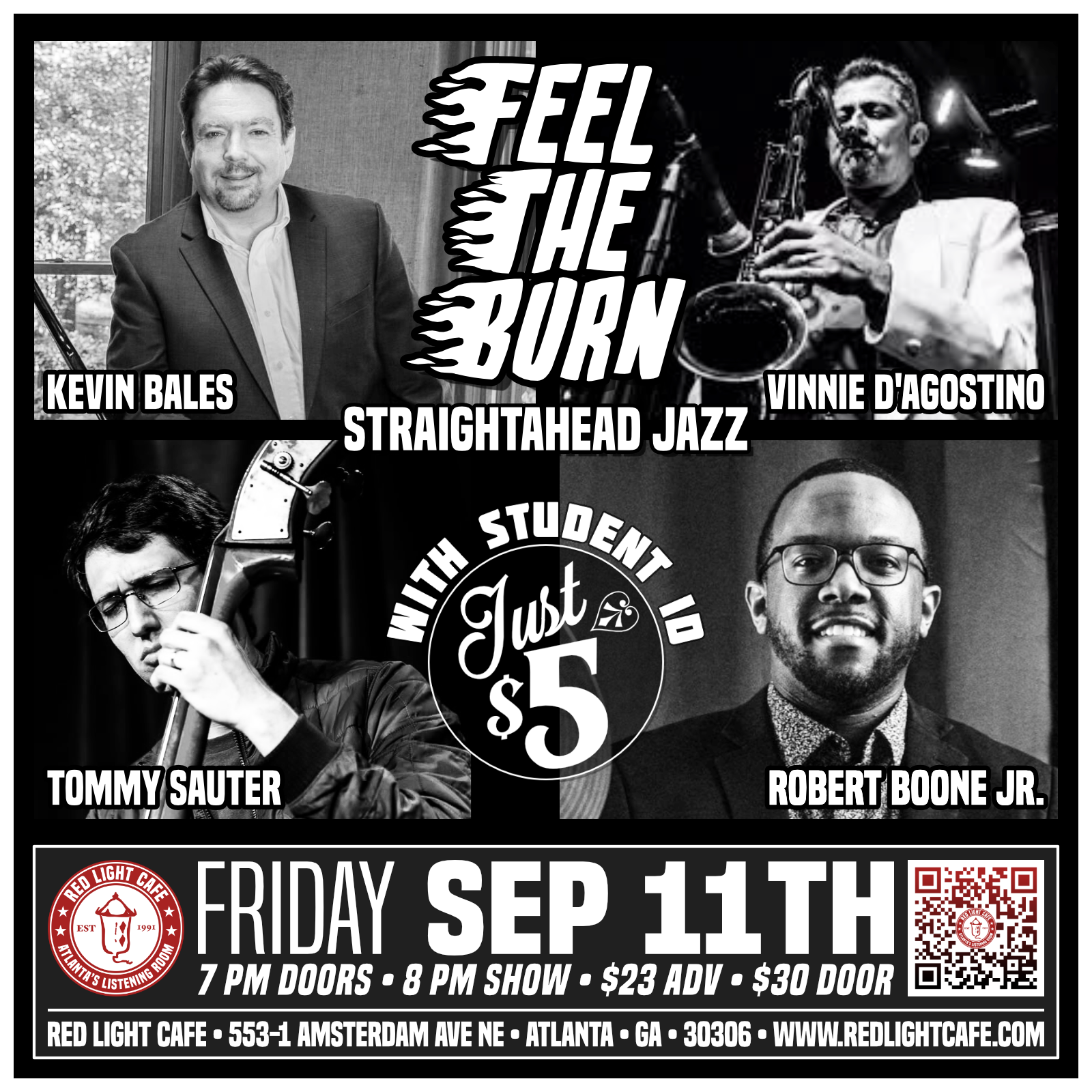 Feel the Burn: An Evening of Straightahead Jazz w/ Vinnie D &amp; Co