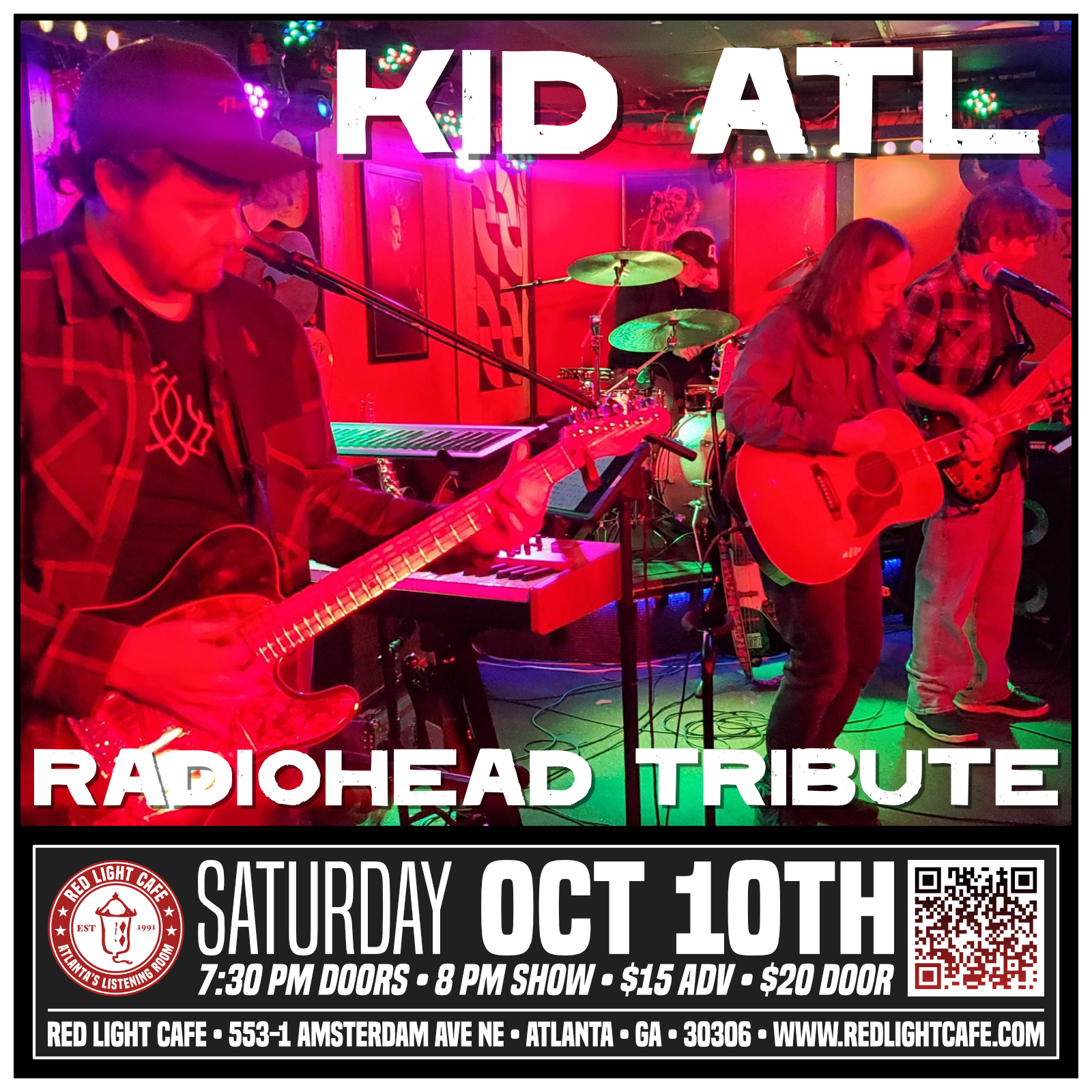 KID ATL: Radiohead Tribute&nbsp;— October 10, 2026 — Red Light Café, Atlanta, GA