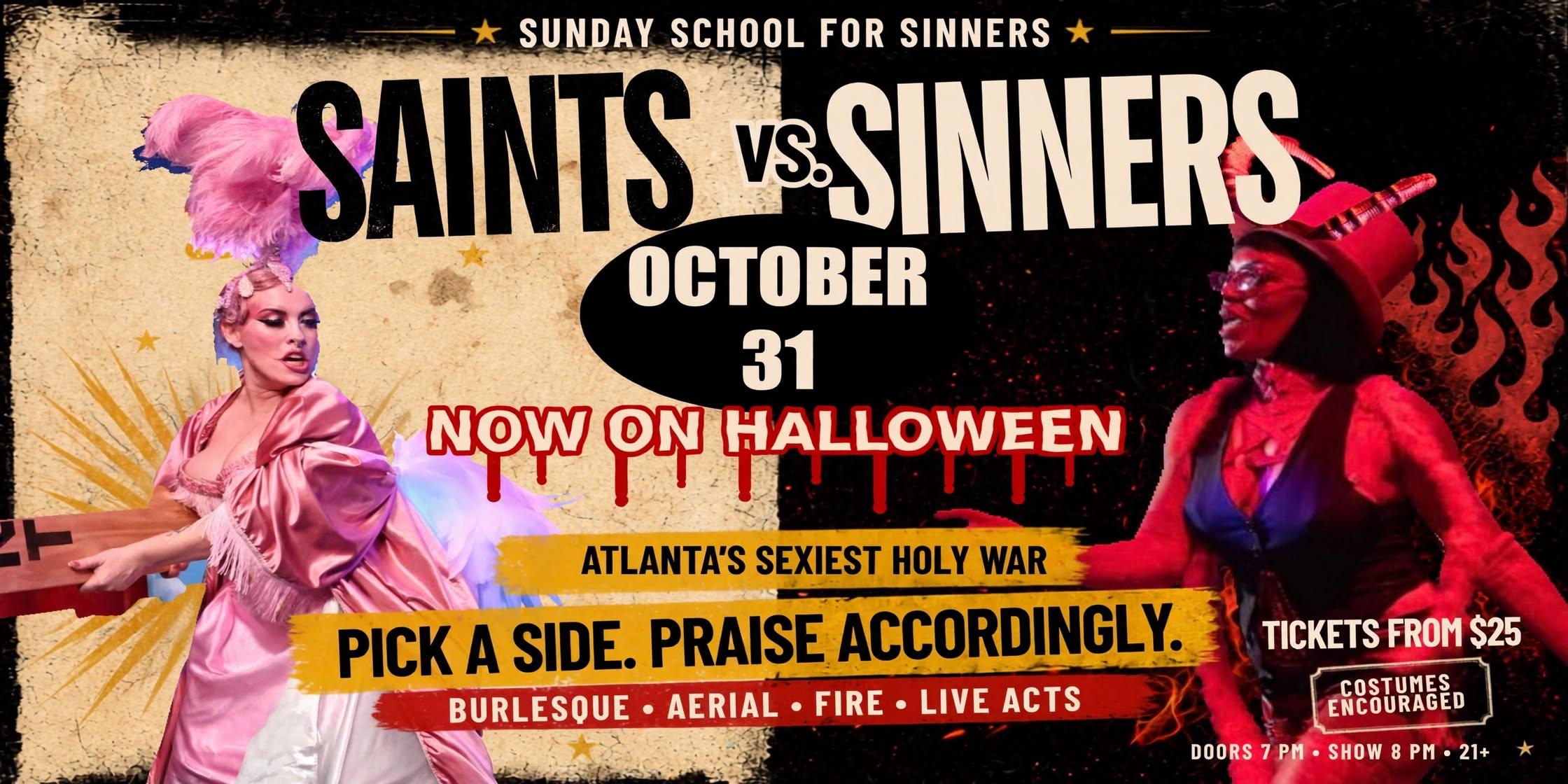 Saints vs. Sinners: A Halloween Dance-Off — October 31, 2026 — Red Light Café, Atlanta, GA