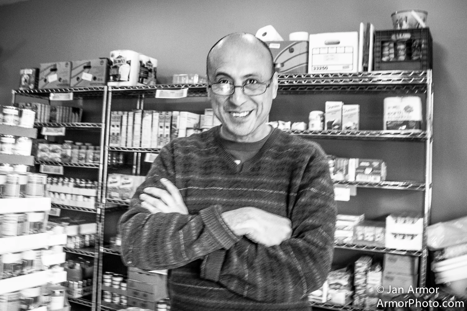 David Olguin, Food Bank,  Jonnycake Center, Peace Dale, R.I.