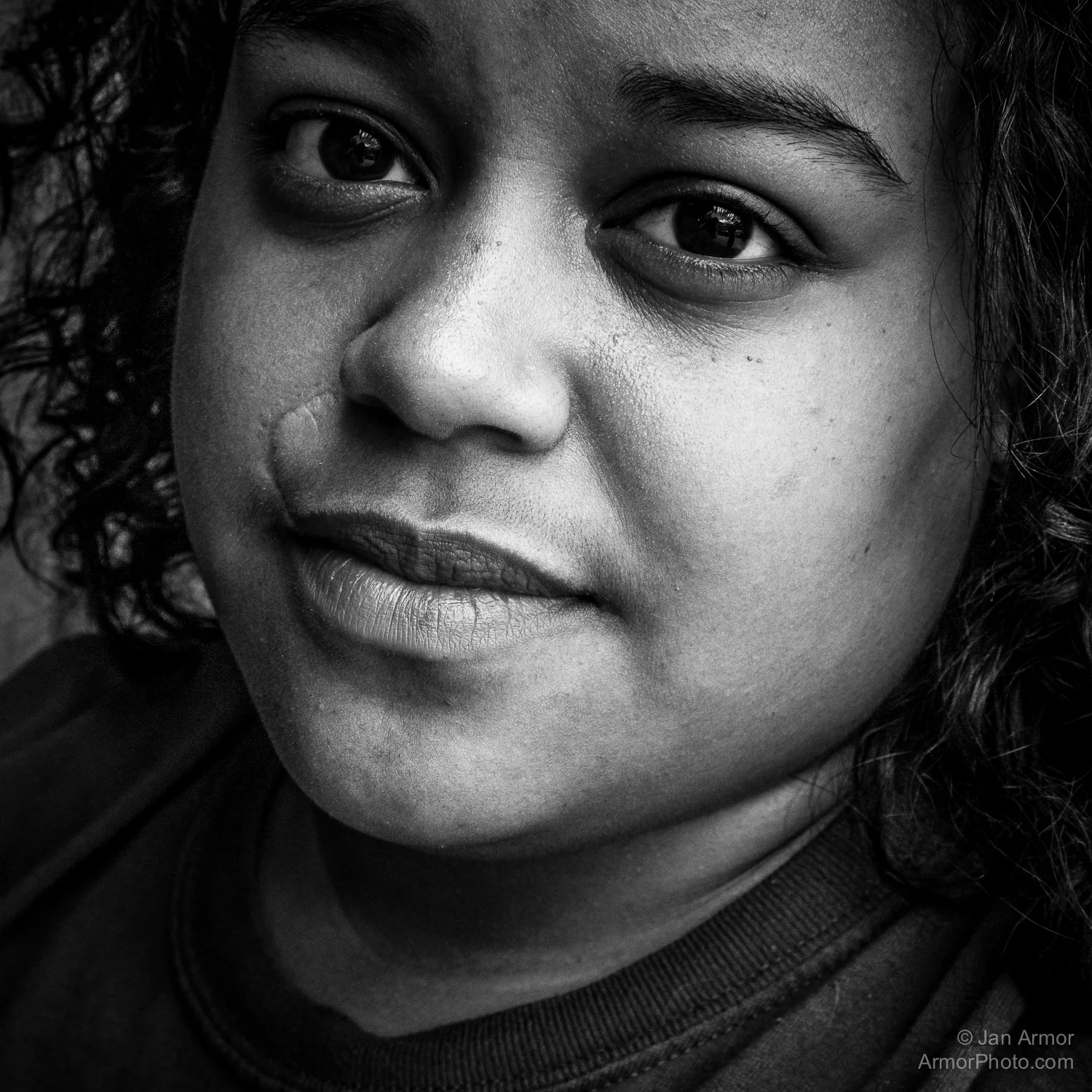 She said, "I want to be a photographer someday." I said, "You can."