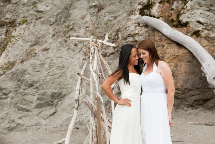 lesbian elopement at bodega bay