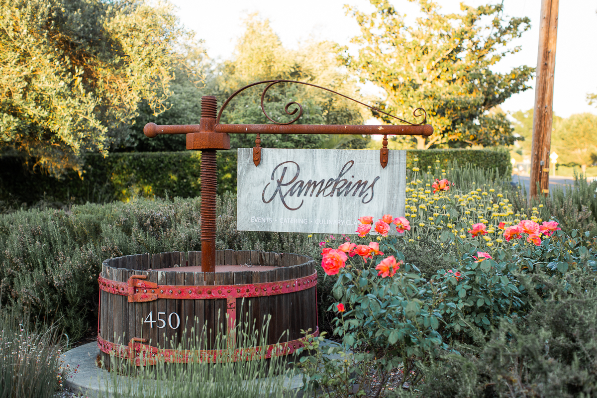 ramekins culinary school wedding in sonoma