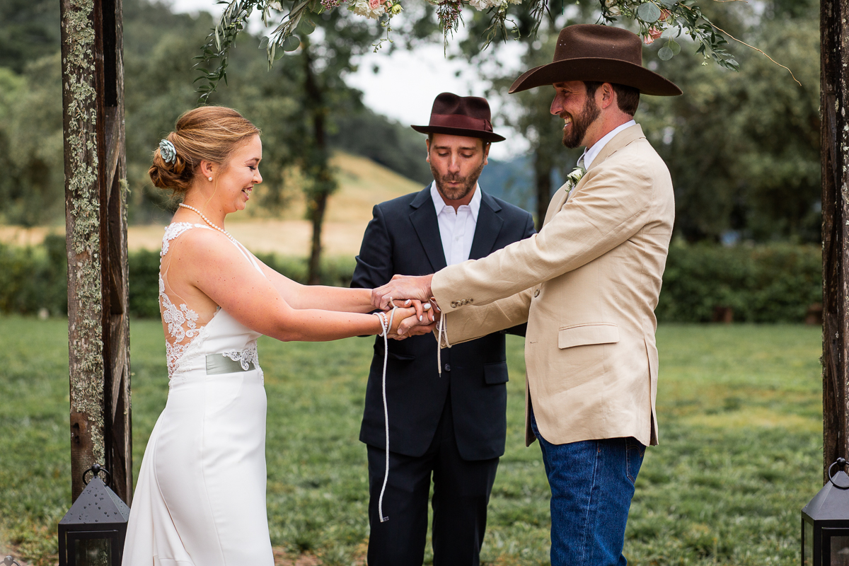 st. helena wedding at private estate