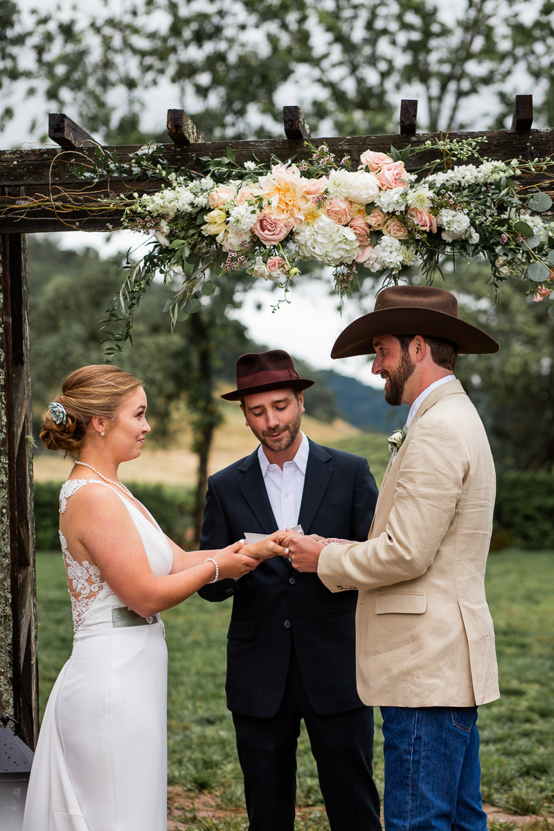 st. helena wedding at private estate