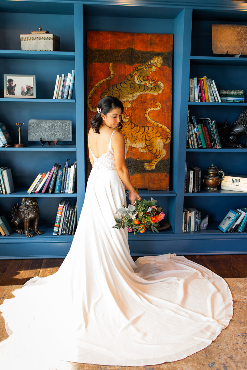 bride at claremont hotel