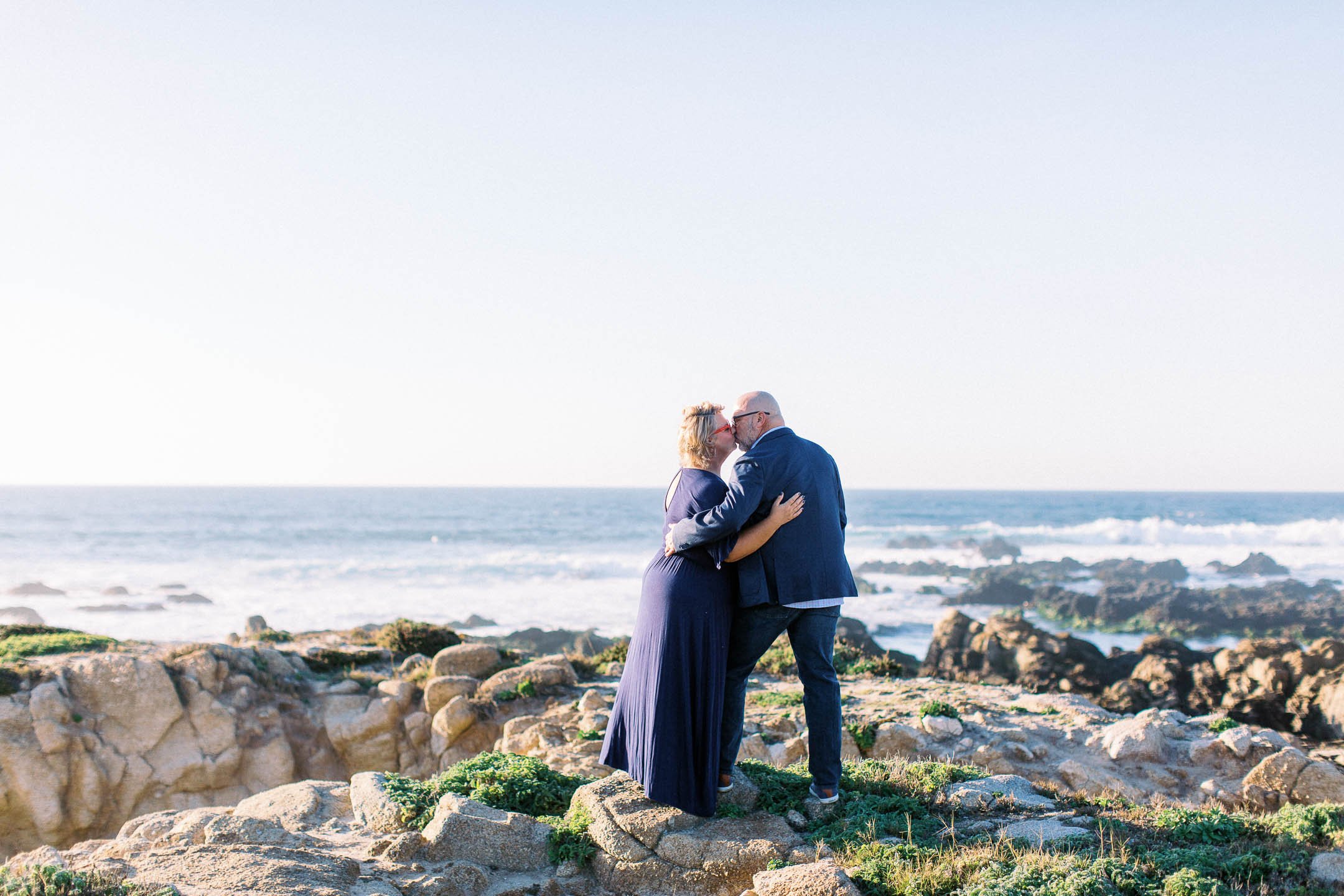 asilomar beach engagement session