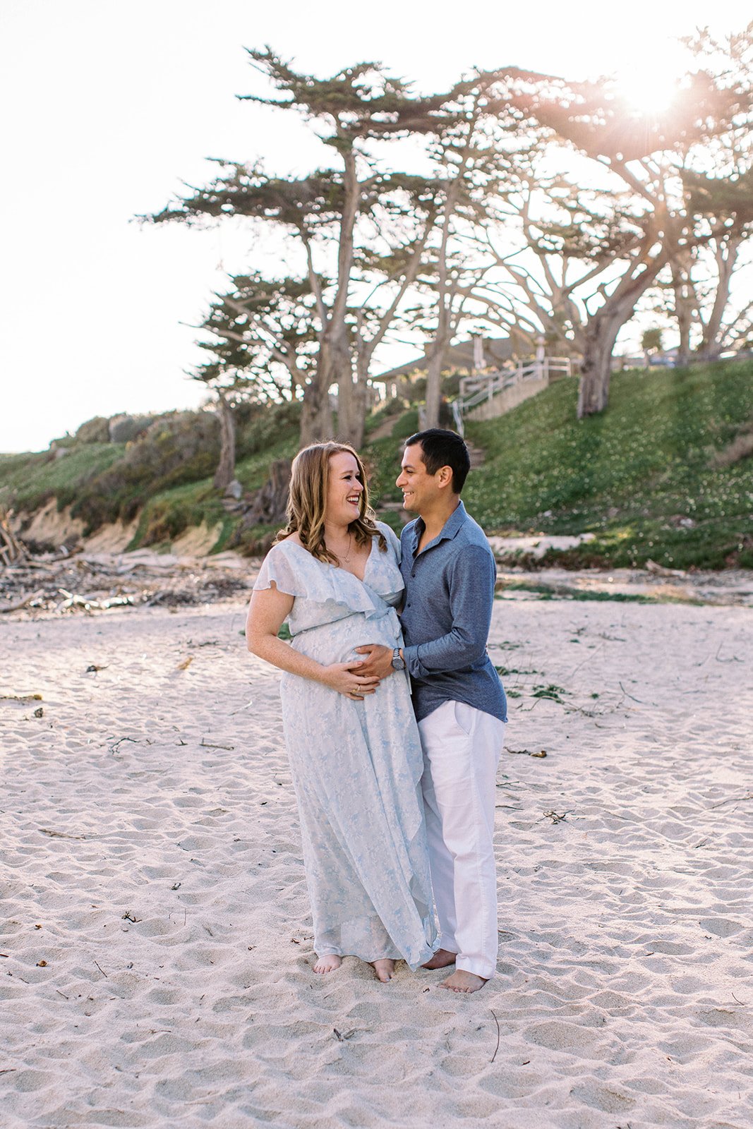 Carmel river beach maternity session