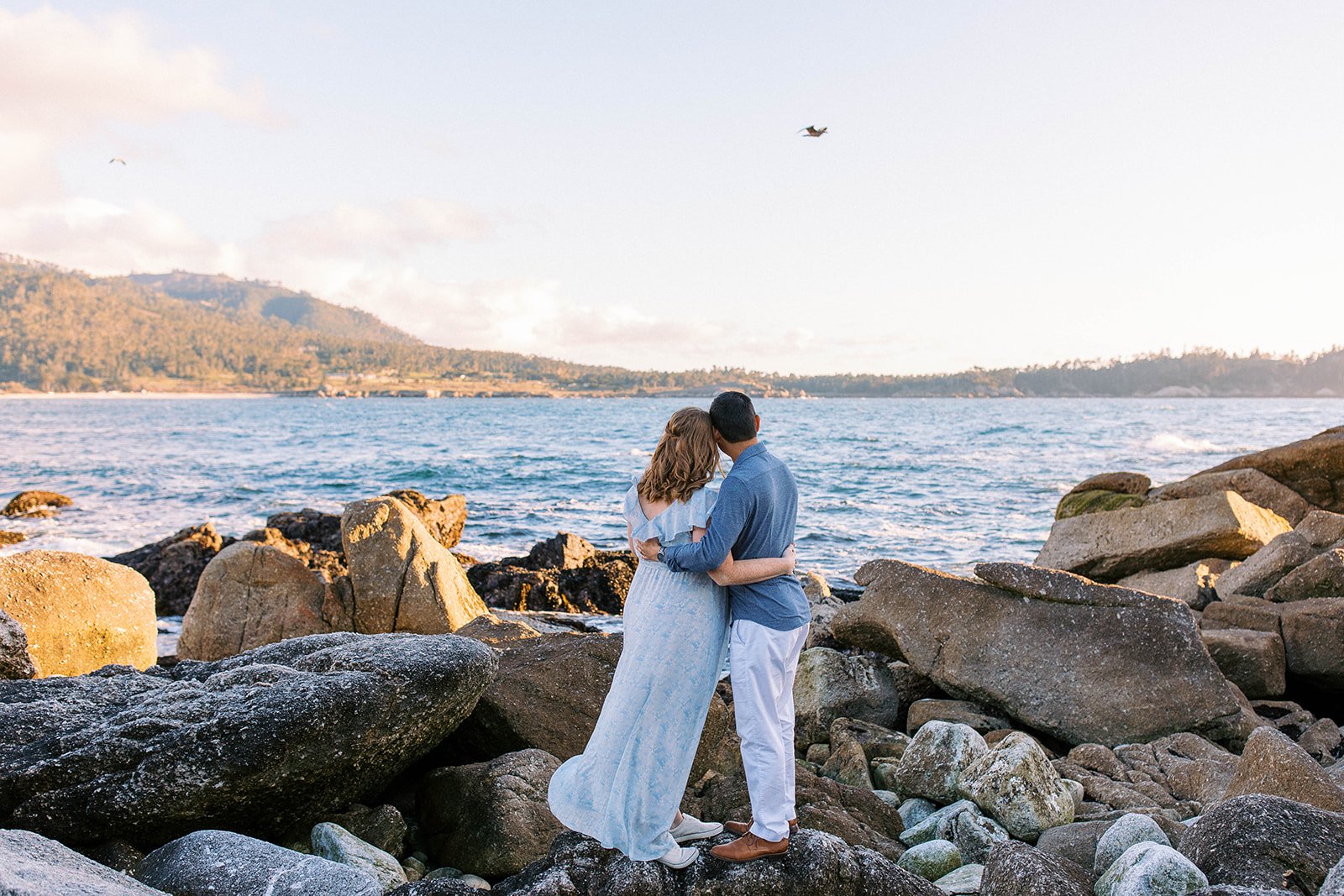 carmel river beach maternity session