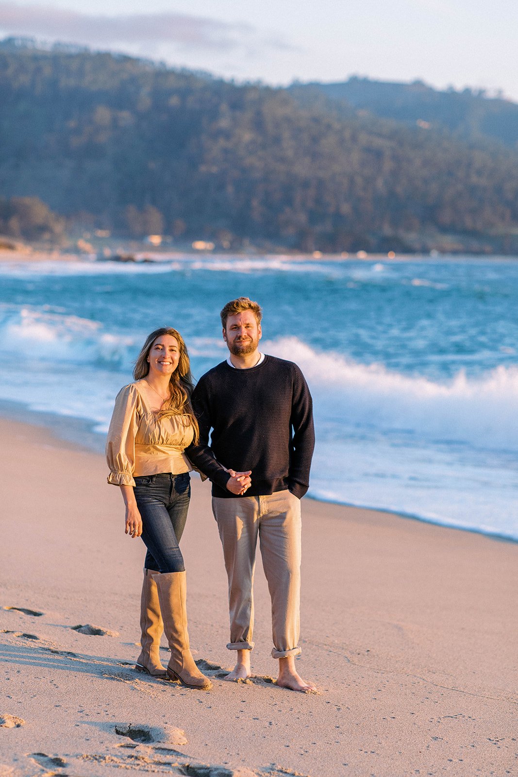 carmel by sea engagement session