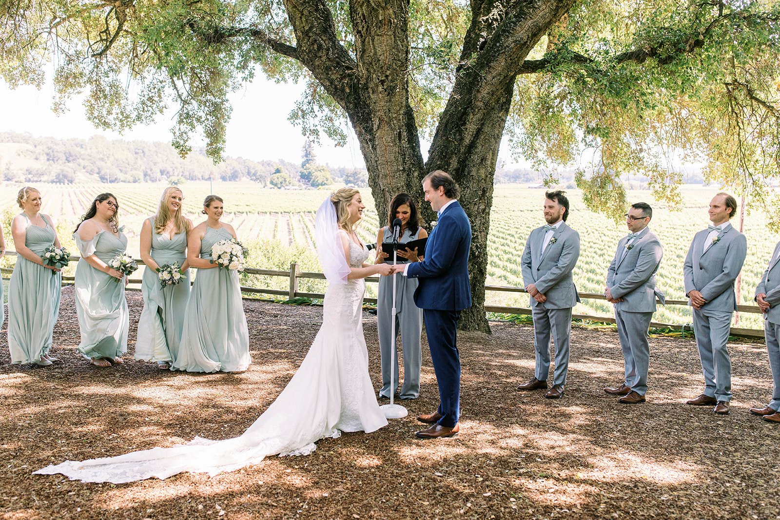 ceremony at rus farm wedding