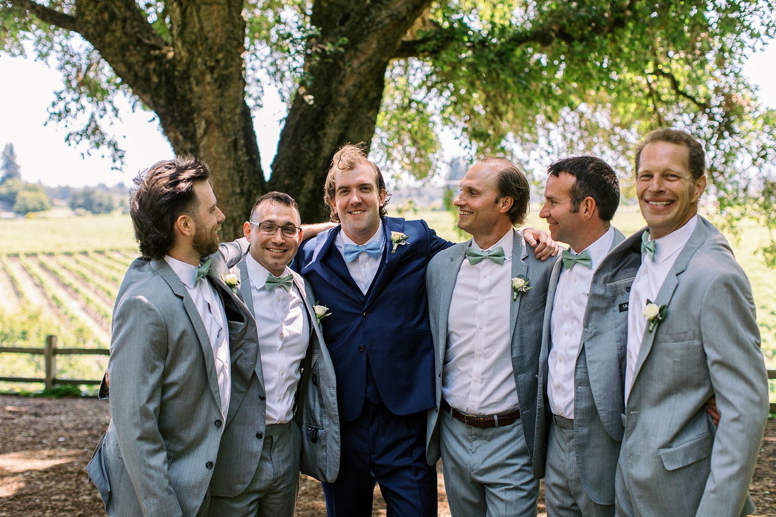 groomsmen at rus farm wedding