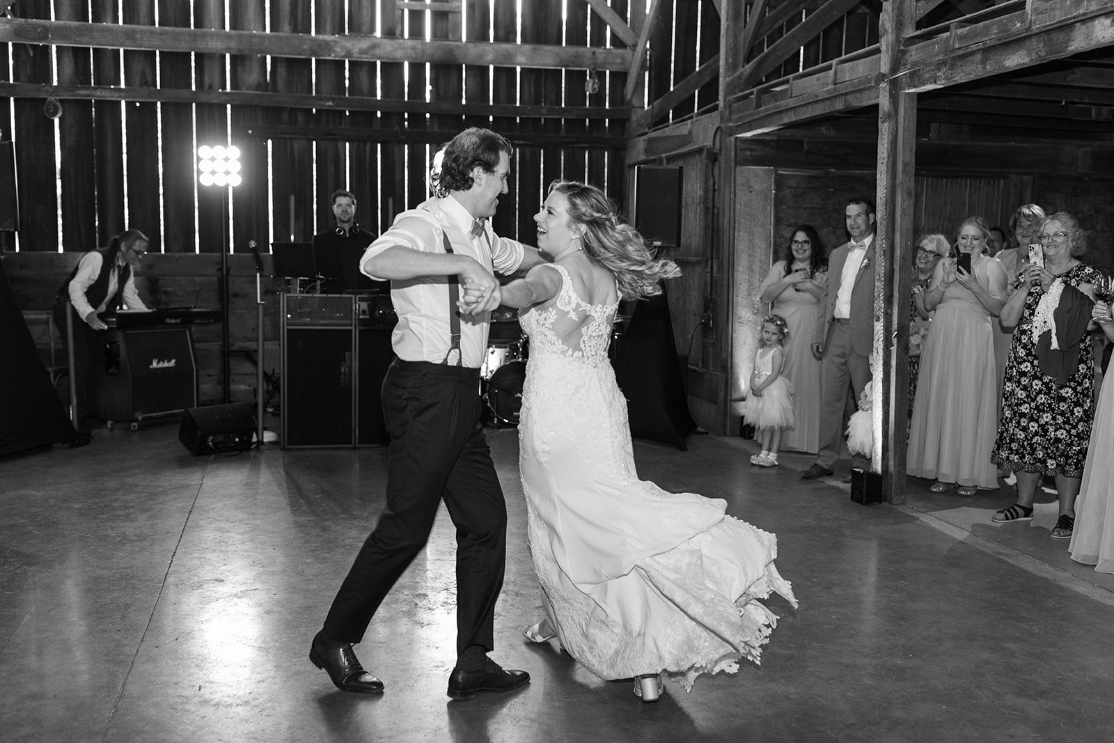 first dance at rus farm wedding