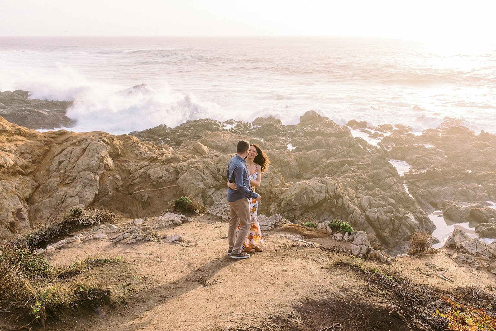 big sur engagement session